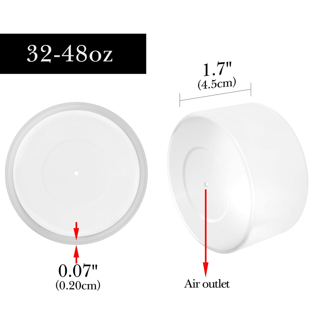 Linkidea 2 Pack Water Bottle Boot Compatible with Nalgene Sustain Wide Mouth 32oz/48oz, Narrow Mouth 32oz, Silicone Anti-Slip Bottle Bottom Bumper Protector (Clear White) - ZUC0