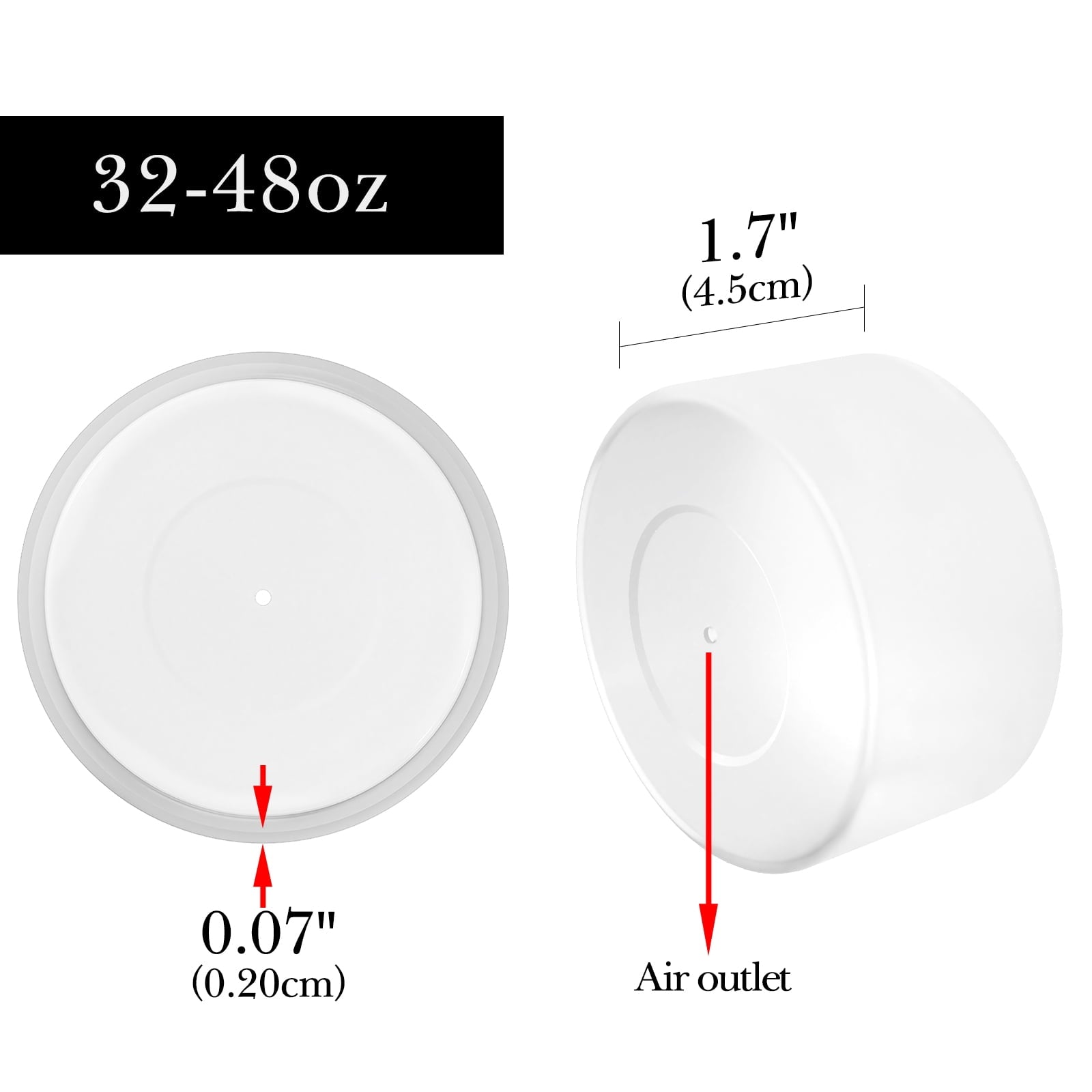 Linkidea 2 Pack Water Bottle Boot Compatible with Nalgene Sustain Wide Mouth 32oz/48oz, Narrow Mouth 32oz, Silicone Anti-Slip Bottle Bottom Bumper Protector (Clear White) - ZUC0