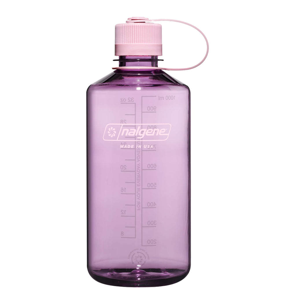 Nalgene Sustain Tritan BPA-Free Water Bottle Made with Material Derived from 50% Plastic Waste (using ISCC certified mass balance), 32 OZ, Narrow Mouth, Cherry Blossom - K4N2