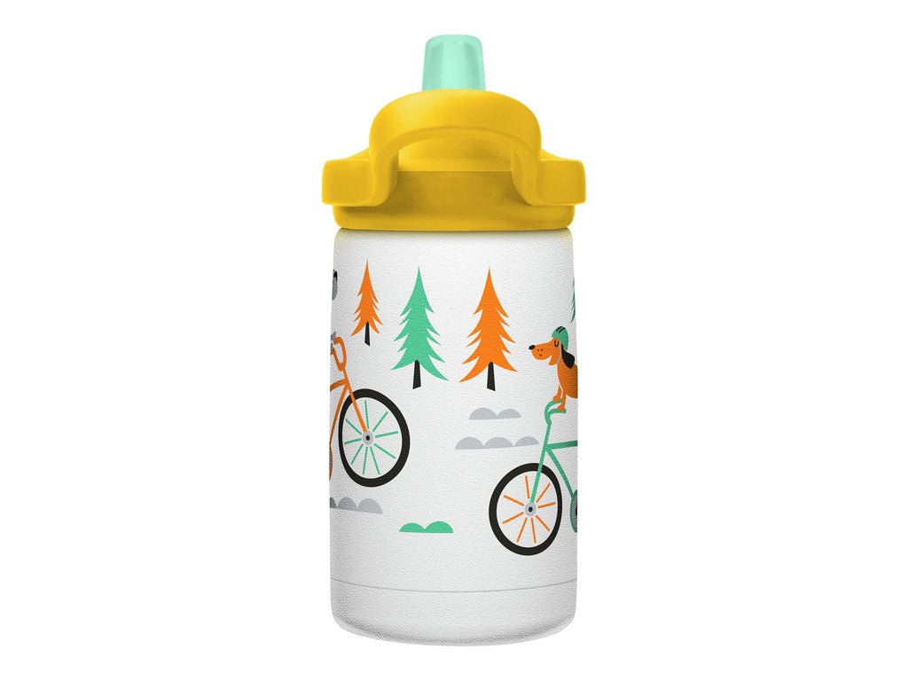 CamelBak Eddy+ Kids - Water bottle - Size 4.25 in x 2.91 in - Height 6.5 in - 12 fl.oz - biking dogs - DKUY