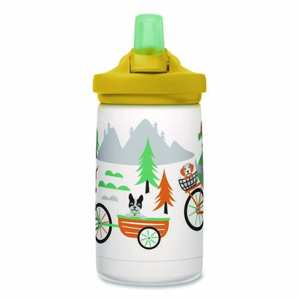 CamelBak Eddy+ Kids - Water bottle - Size 4.25 in x 2.91 in - Height 6.5 in - 12 fl.oz - biking dogs - DKUY
