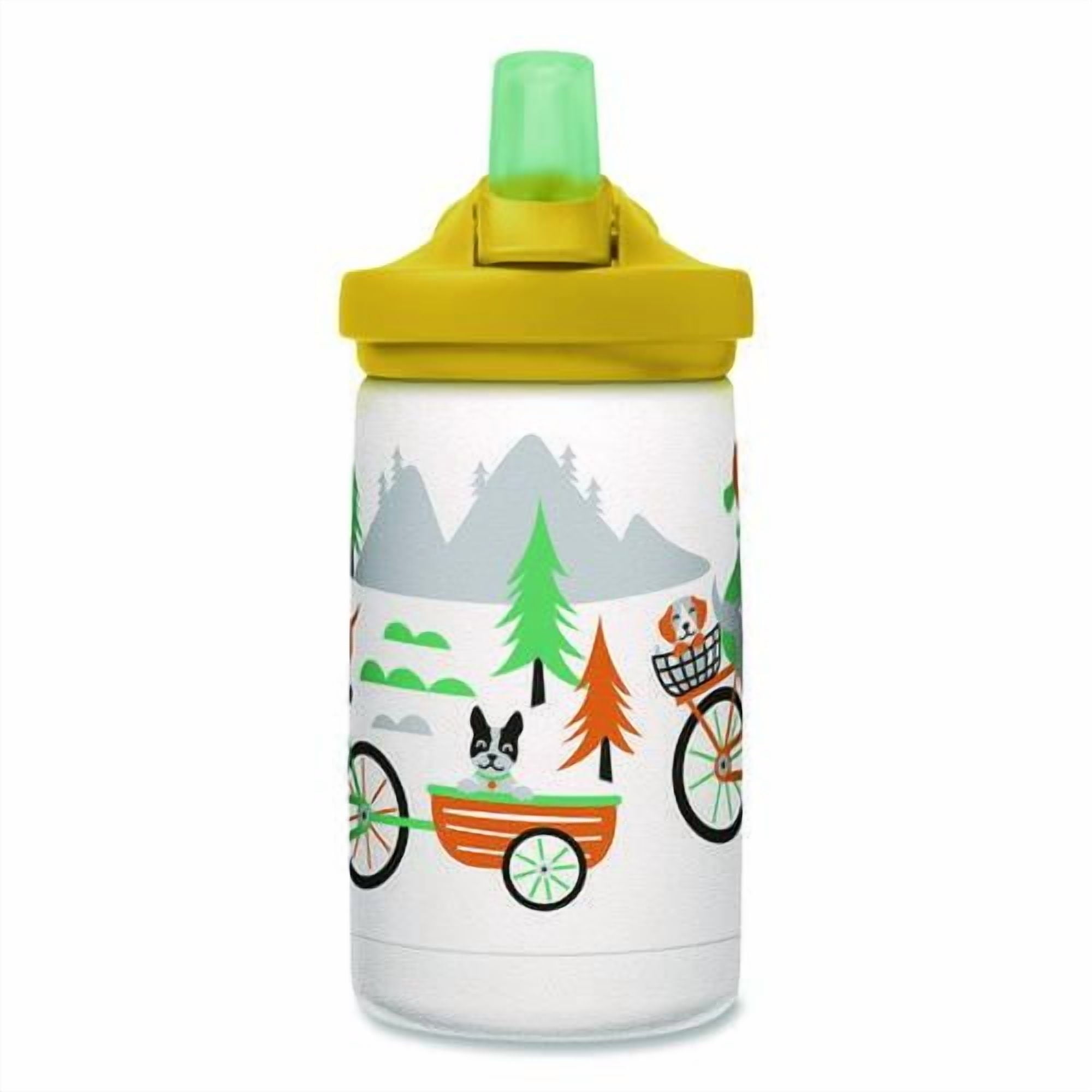 CamelBak Eddy+ Kids - Water bottle - Size 4.25 in x 2.91 in - Height 6.5 in - 12 fl.oz - biking dogs - DKUY