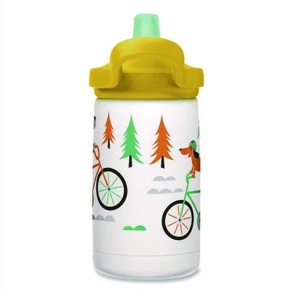 CamelBak Eddy+ Kids - Water bottle - Size 4.25 in x 2.91 in - Height 6.5 in - 12 fl.oz - biking dogs - DKUY