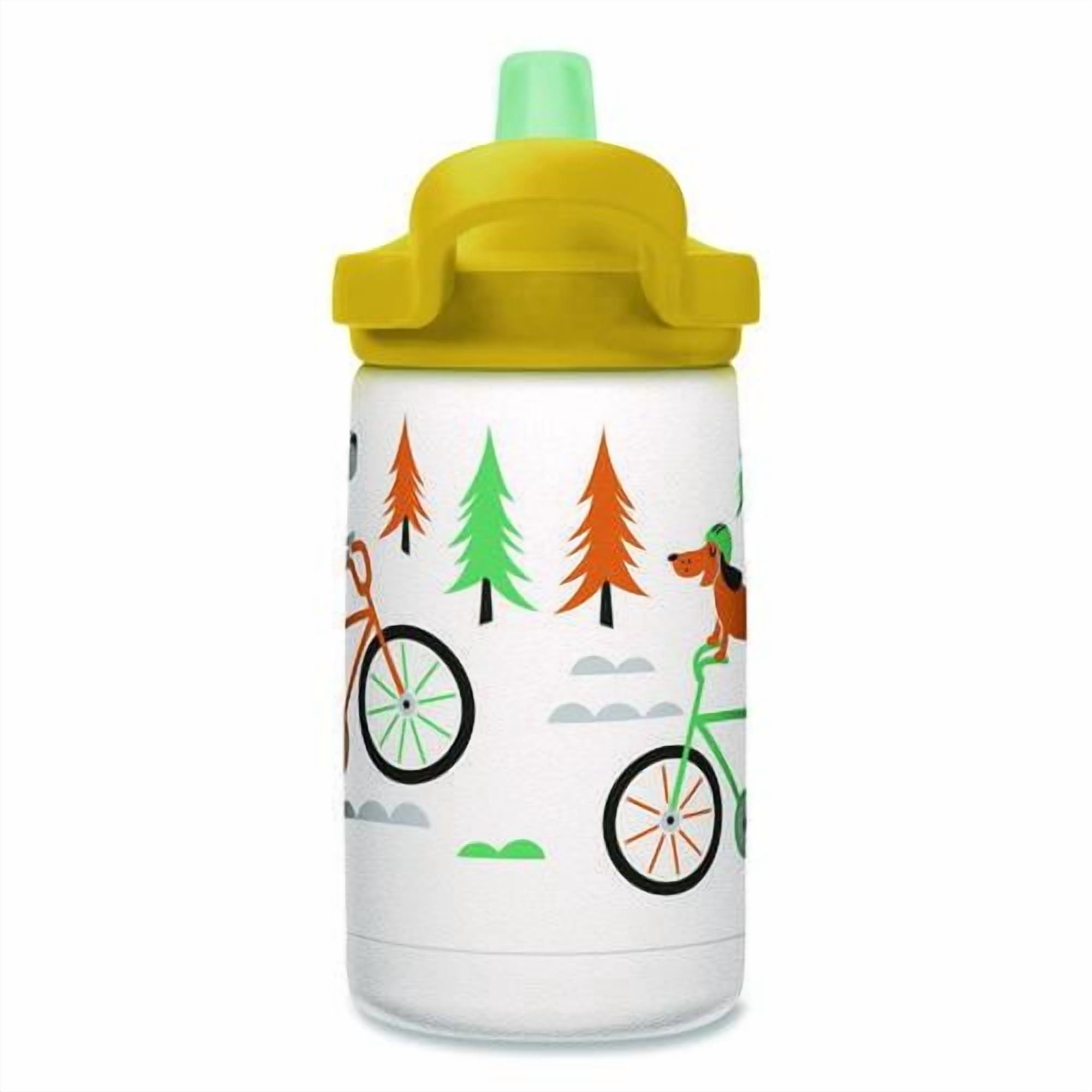 CamelBak Eddy+ Kids - Water bottle - Size 4.25 in x 2.91 in - Height 6.5 in - 12 fl.oz - biking dogs - DKUY