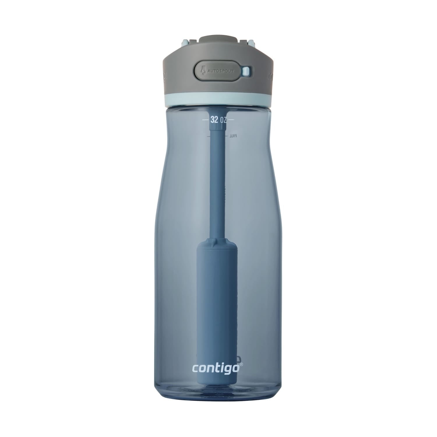 Contigo Wells Plastic Filter Water Bottle with AUTOSPOUT Straw Lid, 32 oz., Dark Ice - YH8S