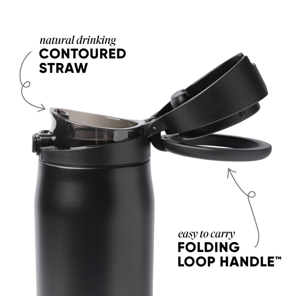 Simple Modern 24oz Mesa Loop Water Bottle with Covered Spout | Pink Champagne - 8FHU