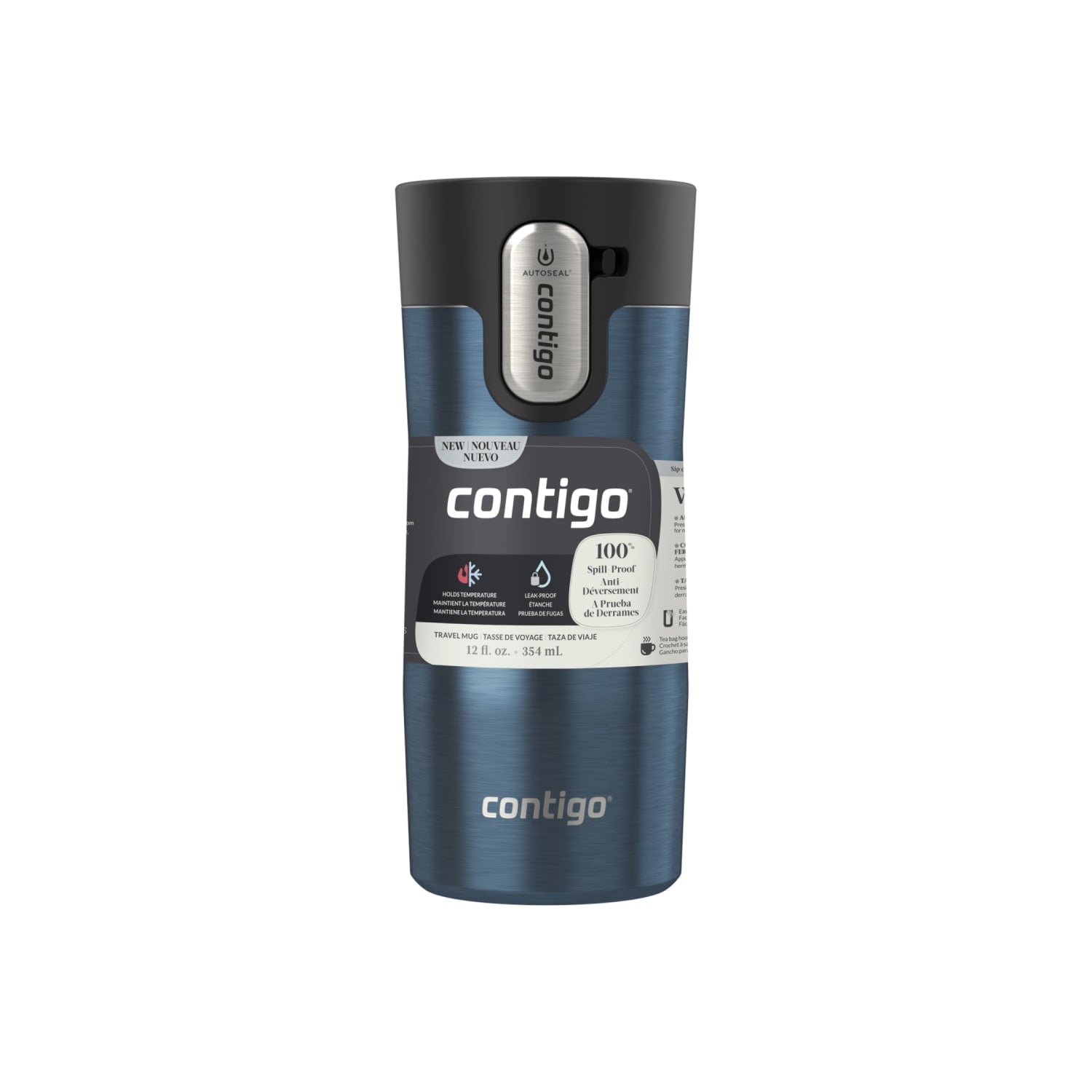 Contigo 12 oz. West Loop 3.0 Insulated Stainless Steel Travel Mug - Blueberry - GF7H