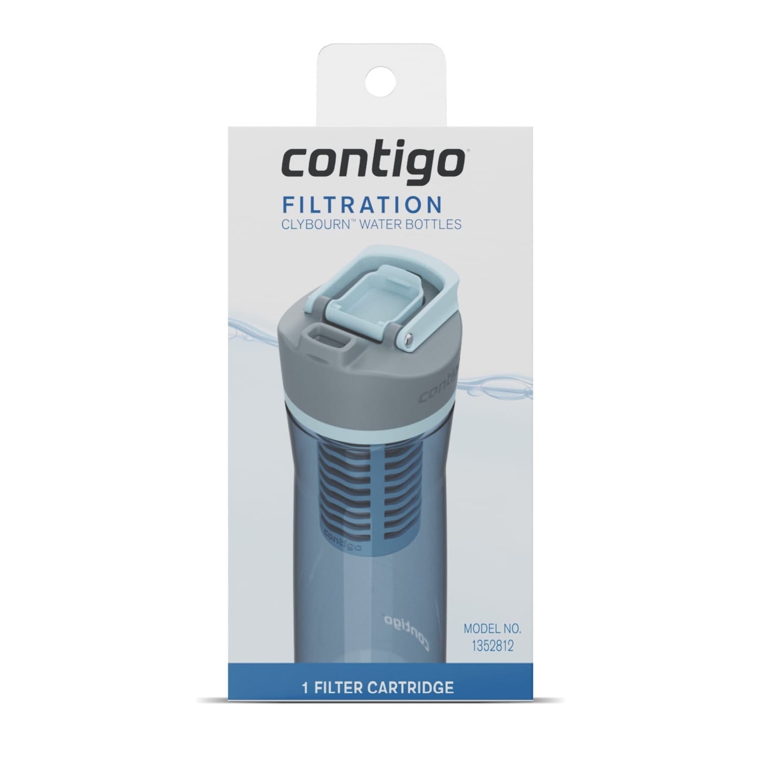 Contigo Clybourn FreeFlow Filter Water Bottle Replacement Filter, 1 Count - 6O74