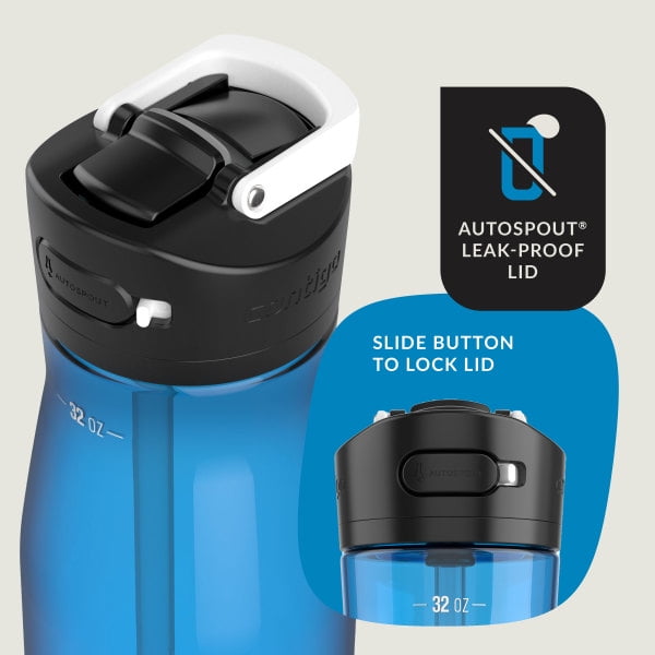 Contigo Ashland 2.0 32 oz Licorice BPA Free Water Bottle - 4UF0