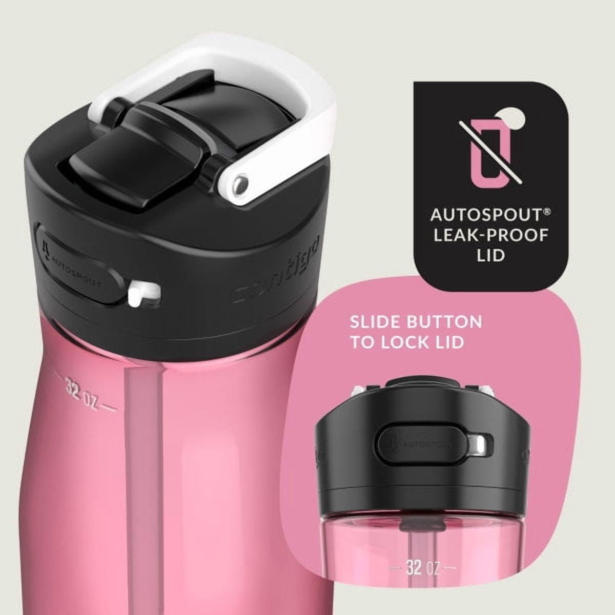 Contigo Ashland 2.0 32 oz Licorice BPA Free Water Bottle - 4UF0
