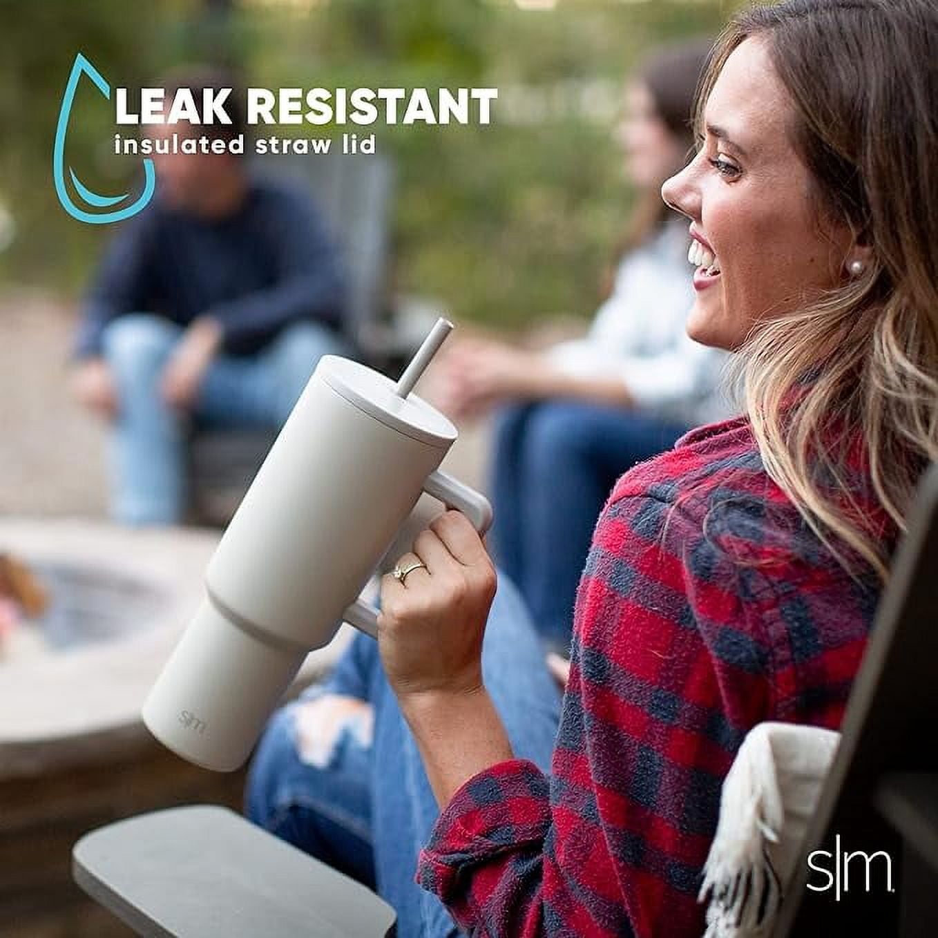 Simple Modern 40 fl oz Insulated Stainless Steel Trek Tumbler with Straw Lid | 80s Mix - H2J5