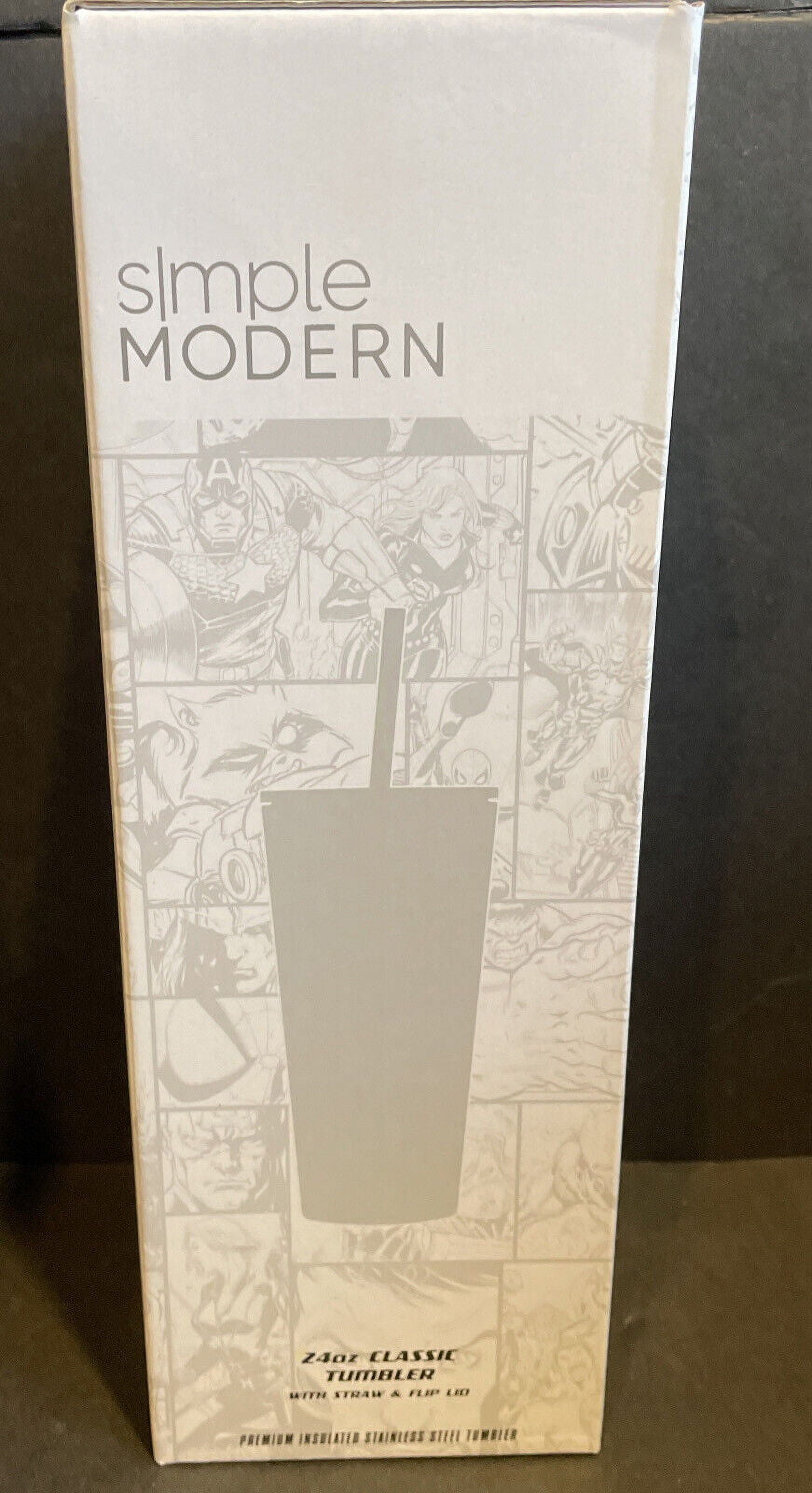 Simple Modern Insulated Iron Man Tony 24oz  Tumbler W/Flip Lid and Straw Lid - 092V