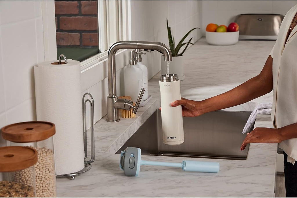 Contigo 24 oz. Wells Chill Stainless Steel Filter Water Bottle - Salt - MJSI
