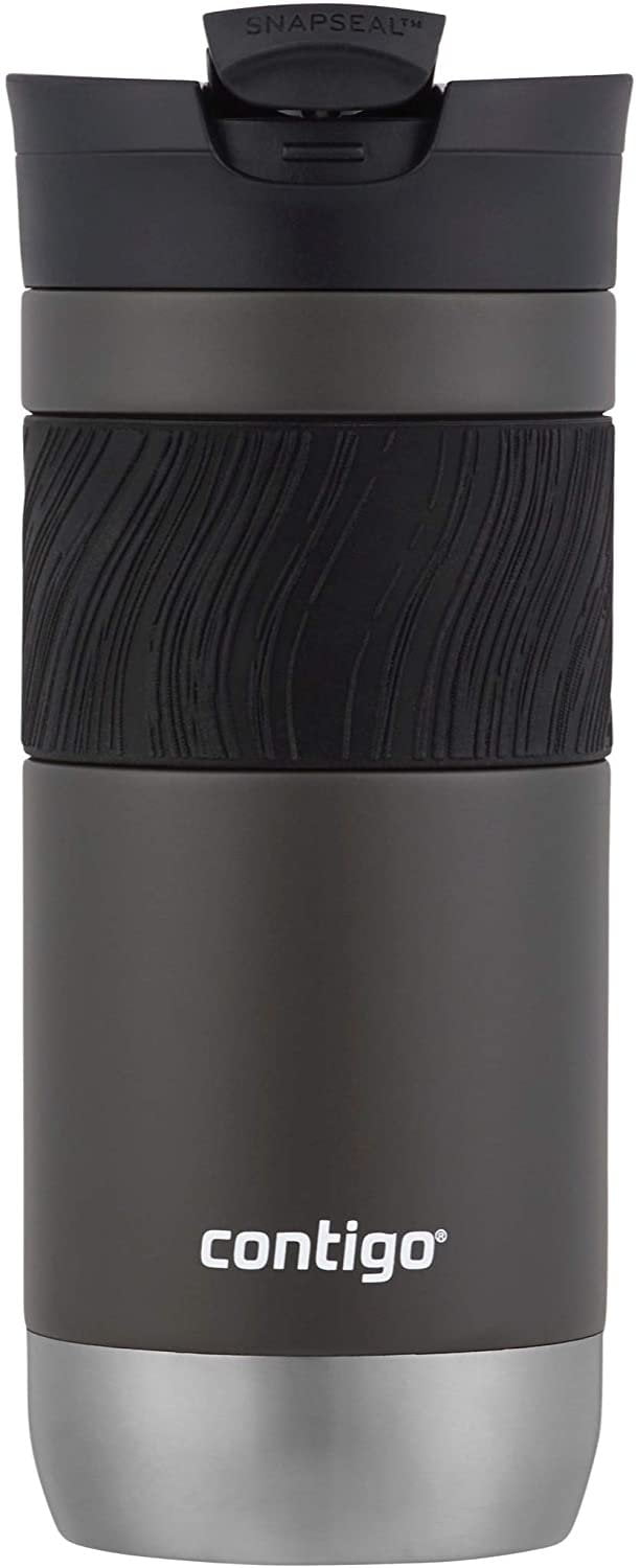 Contigo Byron 2.0 Stainless Steel Travel Mug with SNAPSEAL Lid and Grip, 20 oz, Sake &amp; Blue Corn, 2-Pack - 9K56
