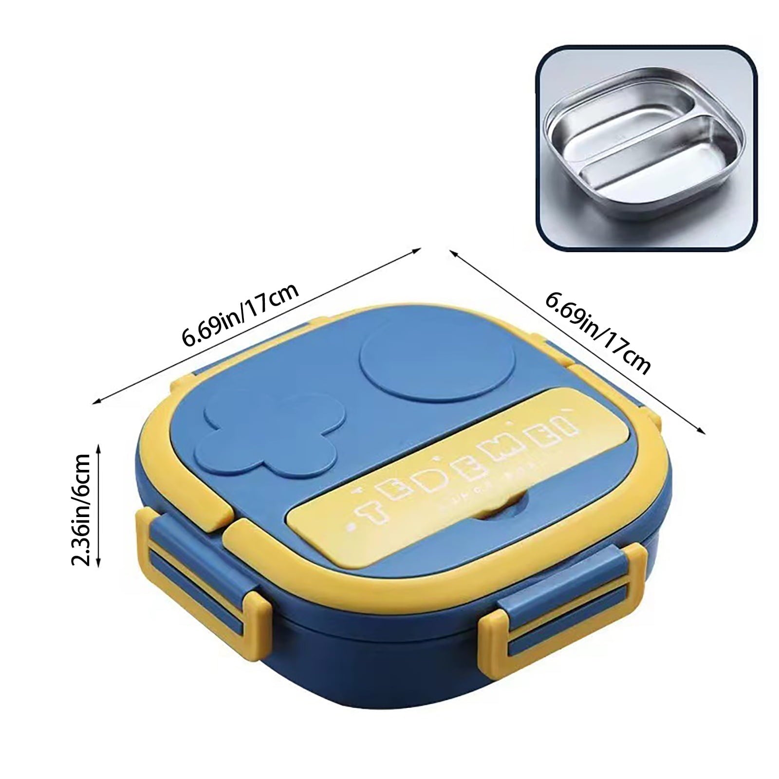 Clearance Items!Ymkly Kitchen Storage,Storage Box,Two Grid Stainless Steel Square Lunch Box ForTravel Office For Girls Boys Portable School Lunch Box Bento Thermal Food ,Contigo Coffee Travel Mug - OL35
