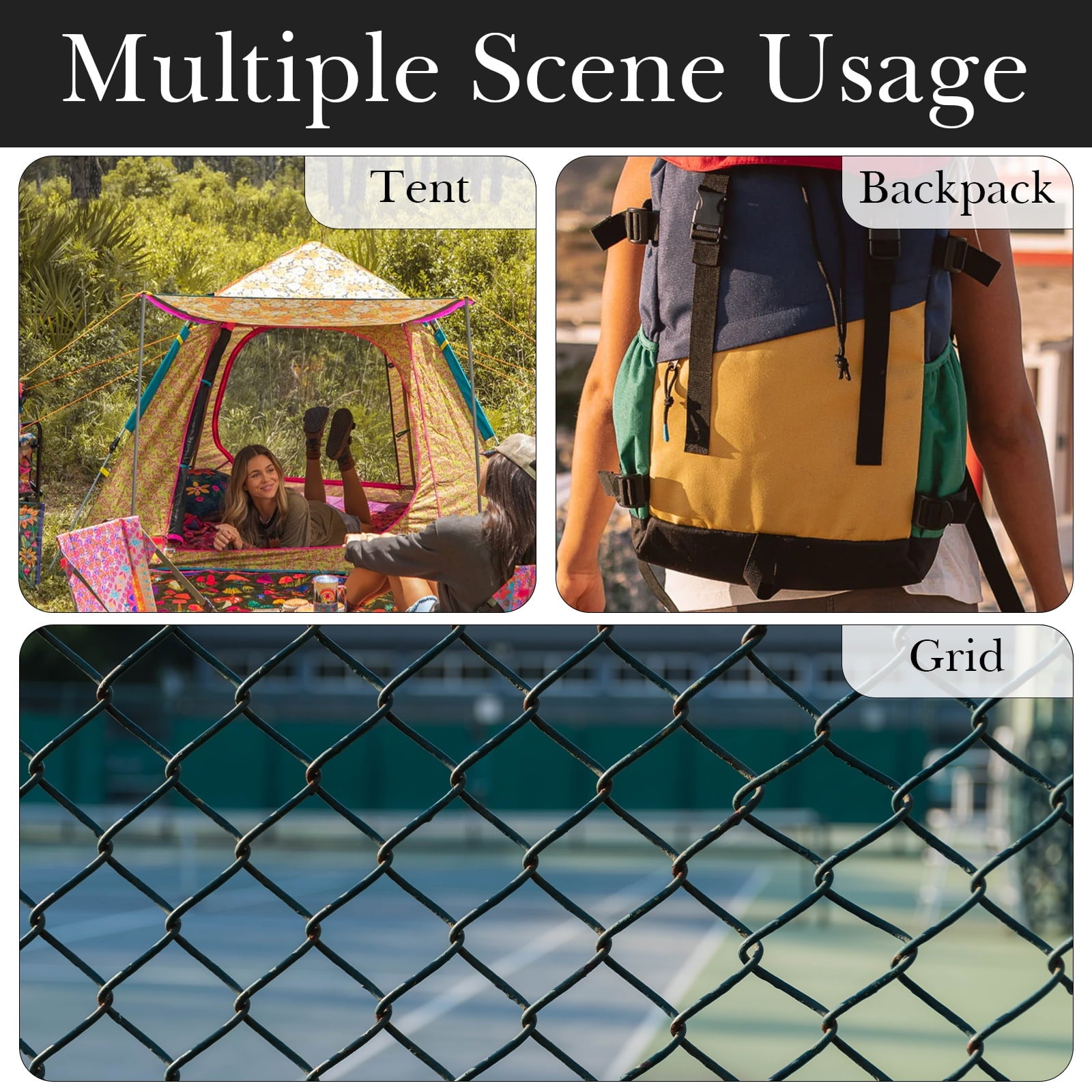 Linkidea 2 Pack Fence Hooks for Waterbottle, Compatible with Stanley, Nalgene, IRON FLASK with Handle Bottle &amp; Tumbler, S Shaped Hook Hanger Magnetic Buckle for Outdoor Sports Camping - SEIC