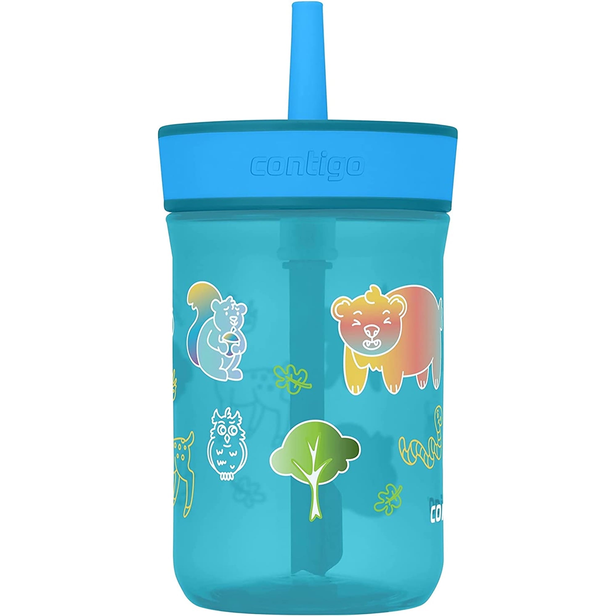 Contigo Kid's 14 oz. Leighton Tumbler with Straw - Juniper/Blue Forest - I20V