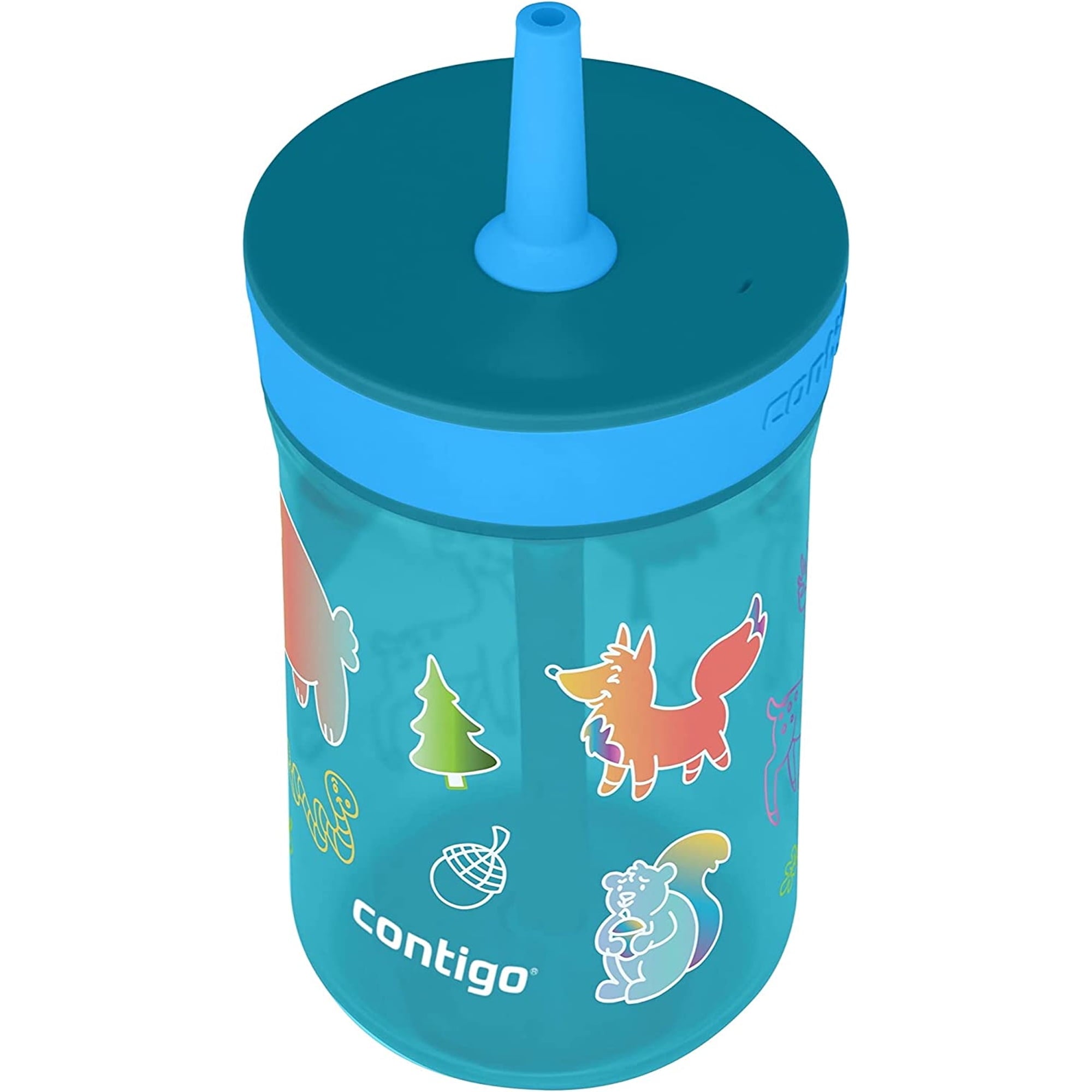 Contigo Kid's 14 oz. Leighton Tumbler with Straw - Juniper/Blue Forest - I20V