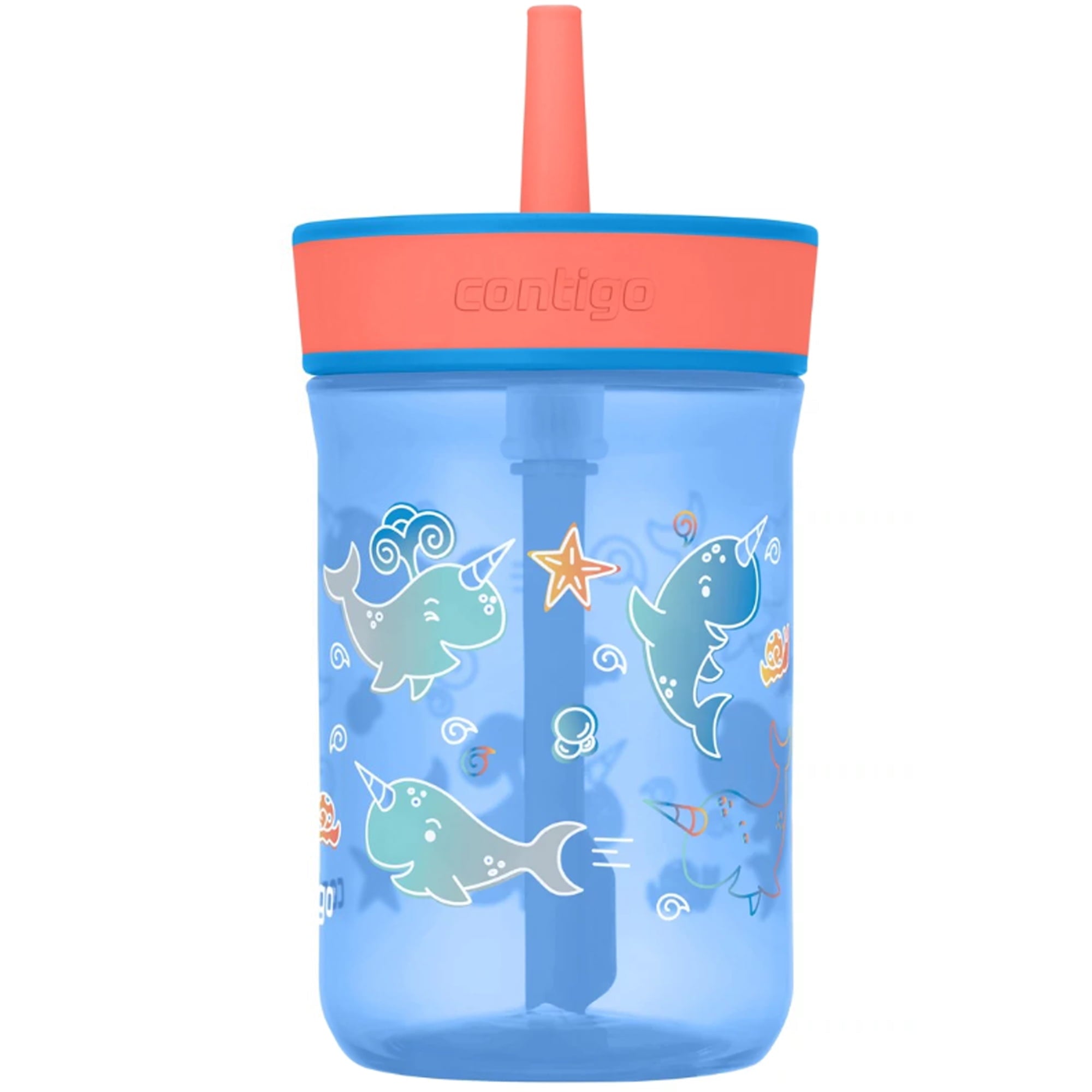 Contigo Kid's 14 oz. Leighton Tumbler with Straw - Juniper/Blue Forest - I20V