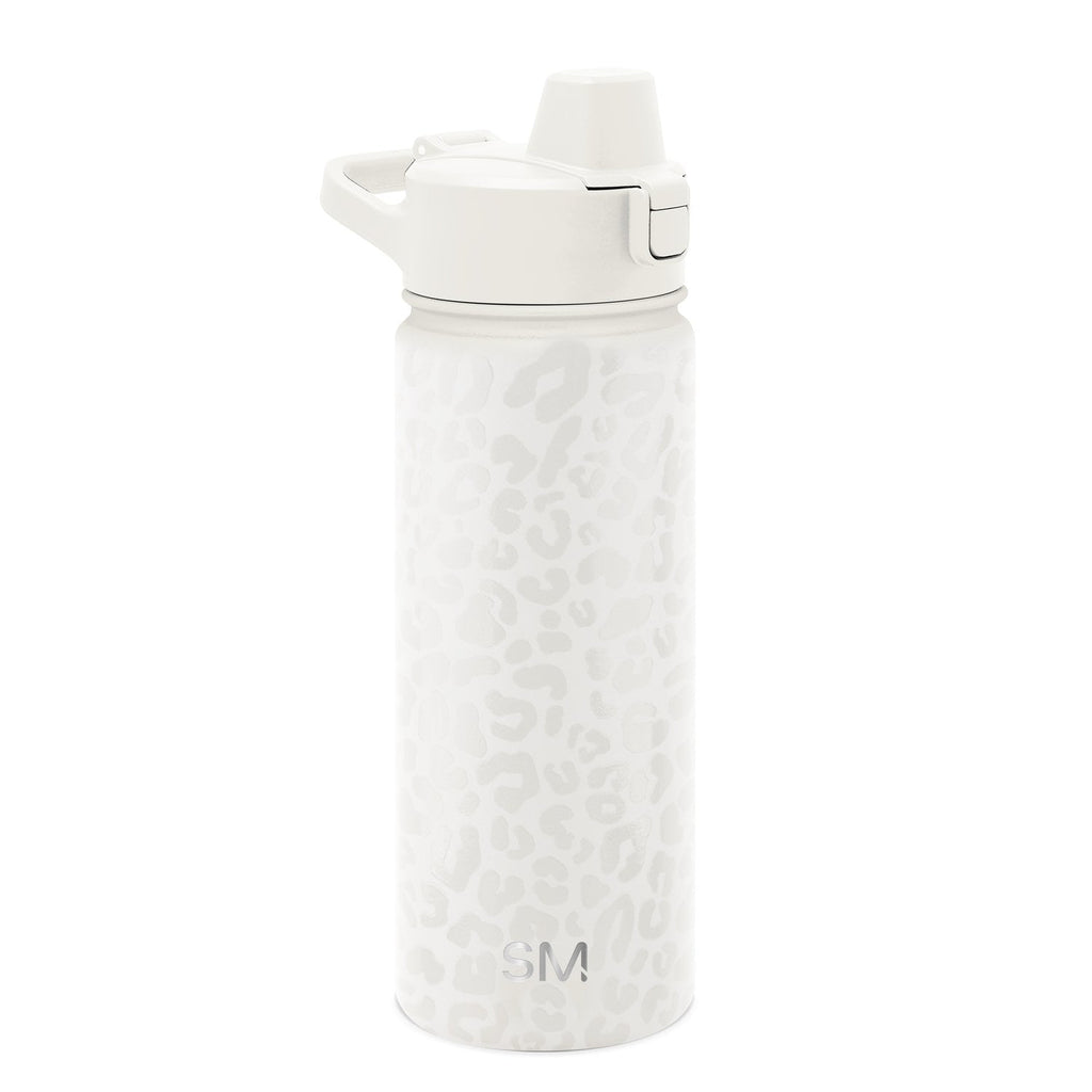 Simple Modern 18 fl oz Insulated Stainless Steel Summit Water Bottle with Covered Silicone Straw Lid | Sweet Taffy - RULS