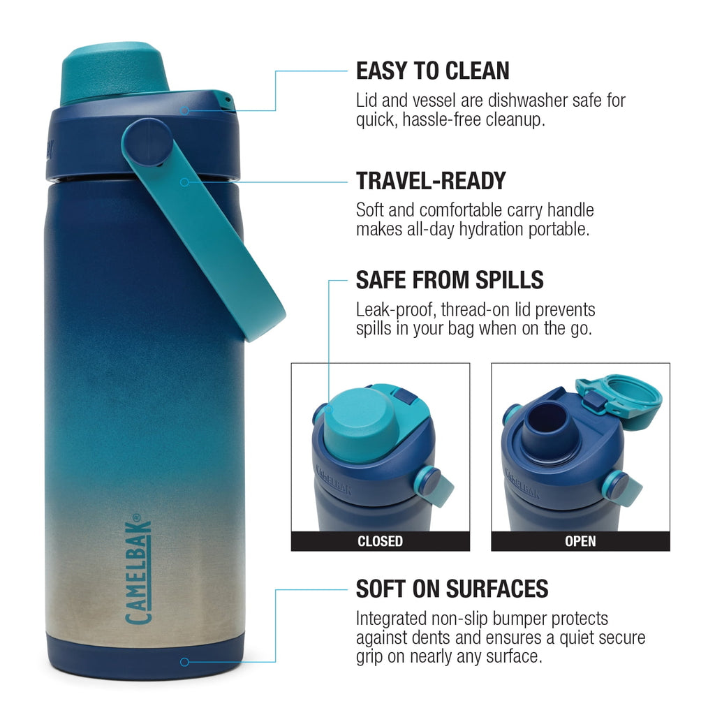 Camelbak Thrive Chug 16oz Stainless Bottle, Blue Haze - GPVP