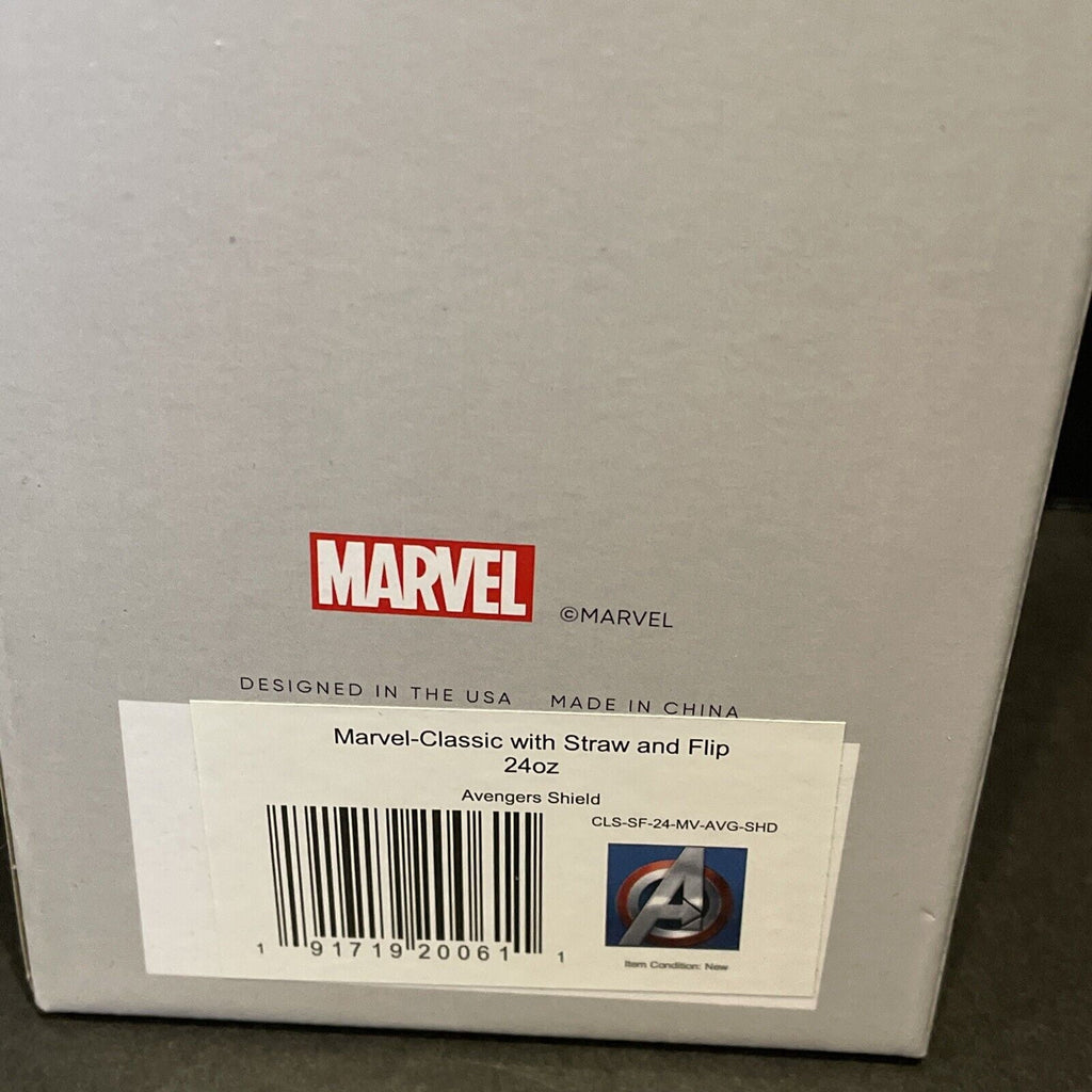 Simple Modern Insulated Avengers Shield 24oz  Tumbler W/Flip Lid and Straw Lid - J4EM