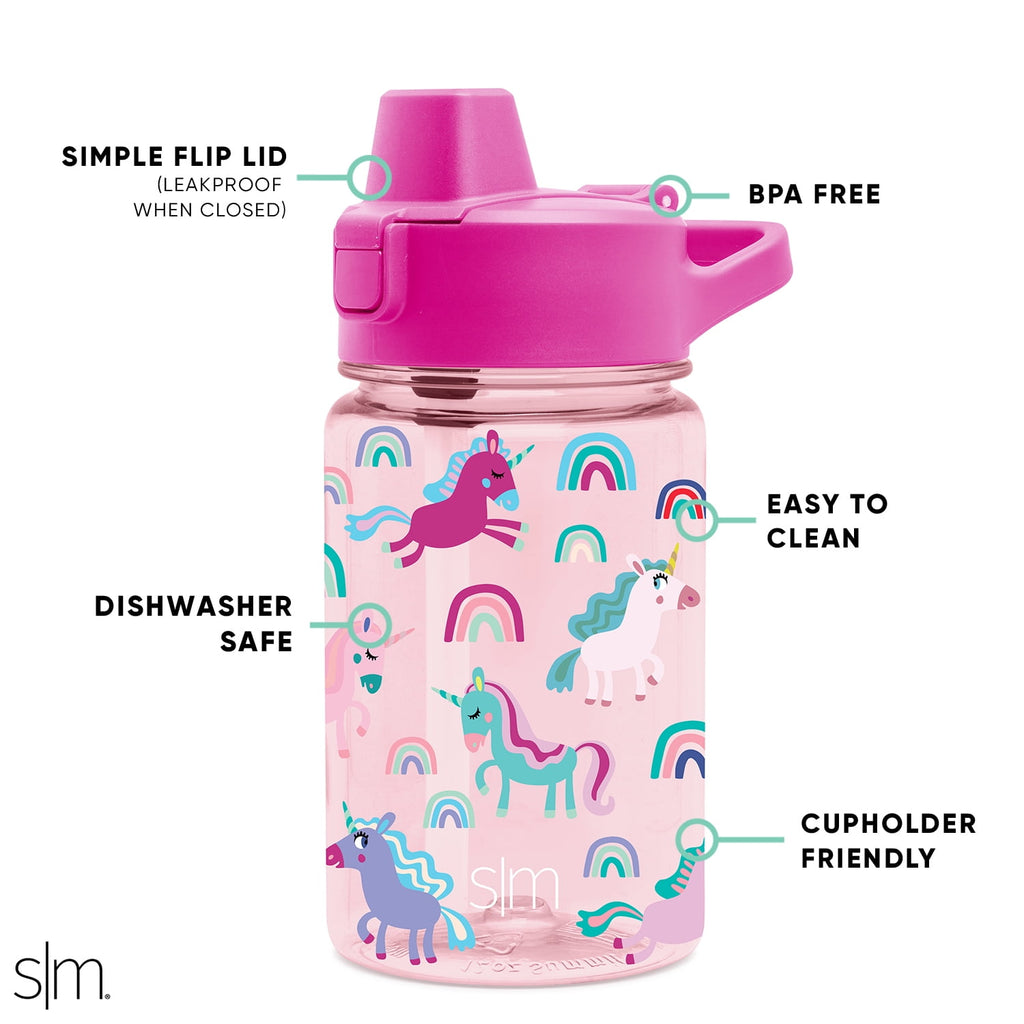 Simple Modern 12 fl oz Reusable Tritan Summit Water Bottle with Silicone Straw Lid | Birthday Cake - RMWS