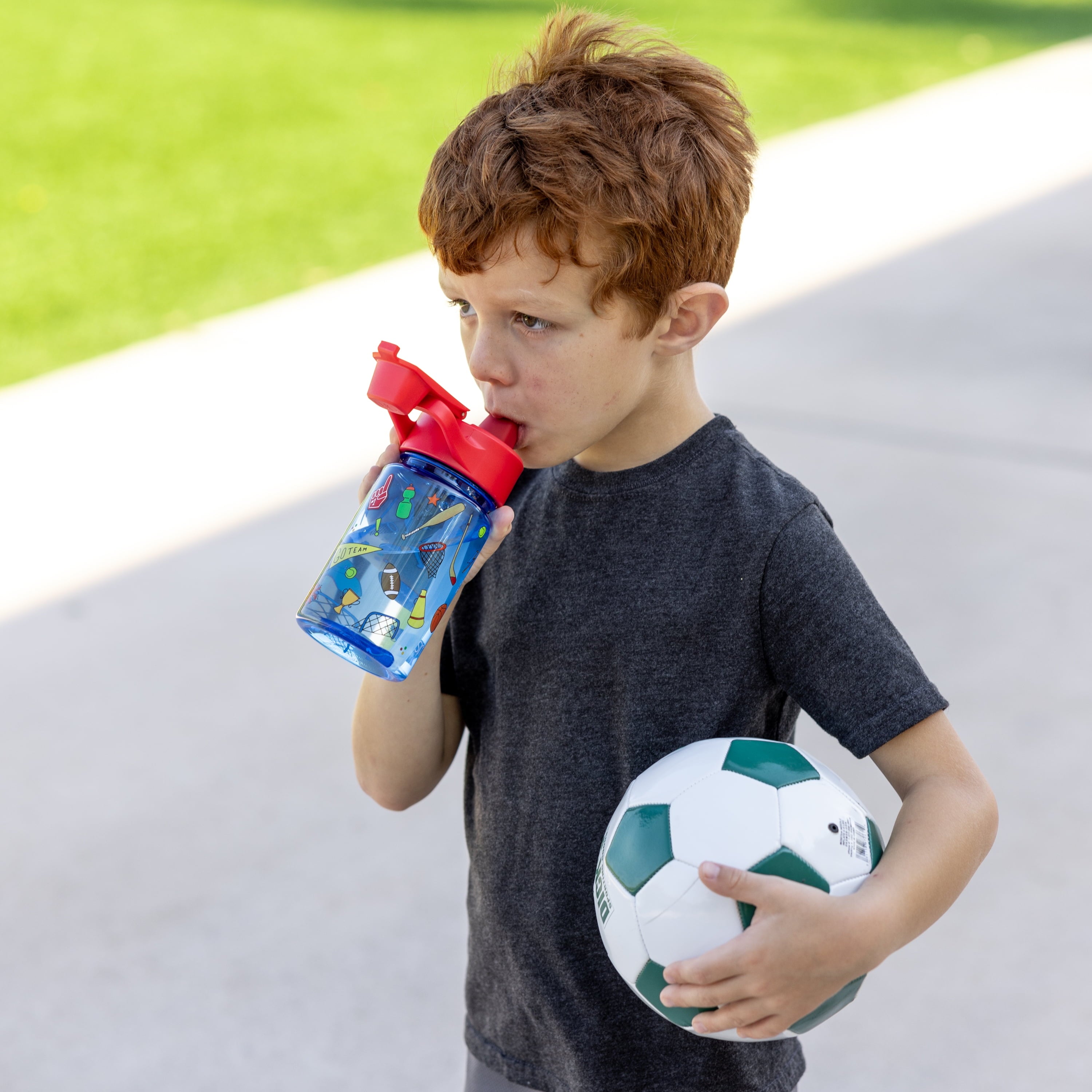 Simple Modern 12 fl oz Reusable Tritan Summit Water Bottle with Silicone Straw Lid | Birthday Cake - RMWS
