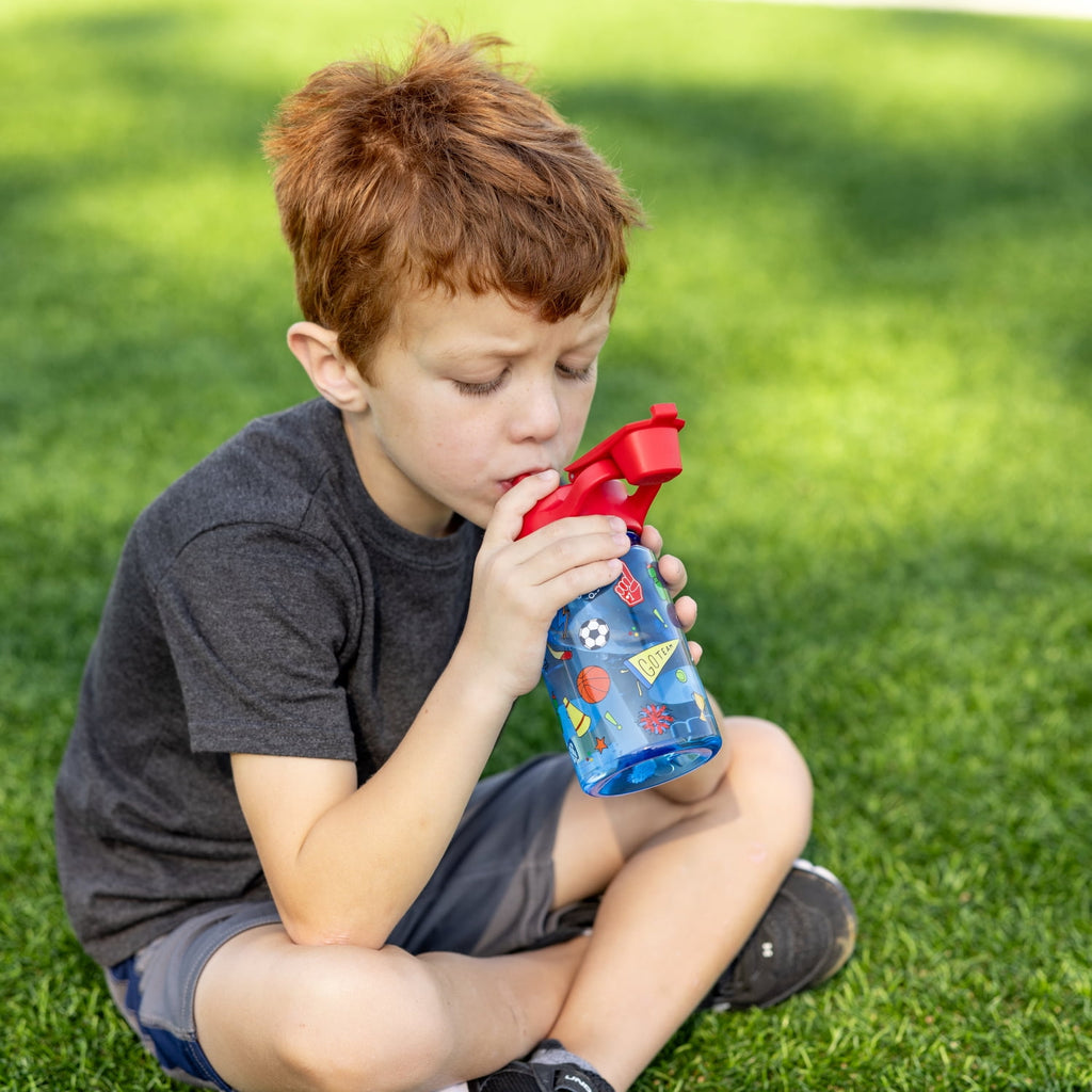Simple Modern 12 fl oz Reusable Tritan Summit Water Bottle with Silicone Straw Lid | Birthday Cake - RMWS