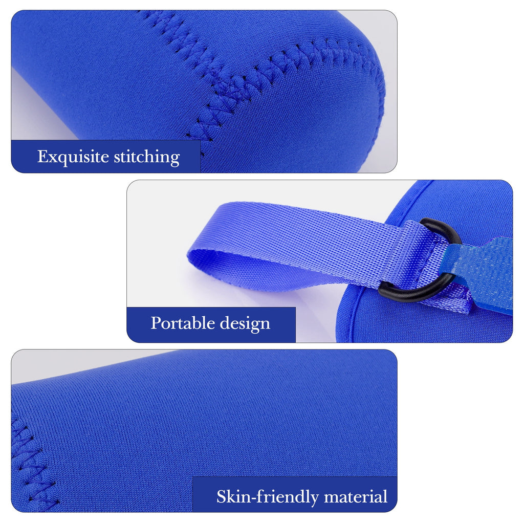 Linkidea Water Bottle Sleeve Compatible with CamelBak Eddy+ Tritan 14oz, Steel 12oz Kids Bottle, Waterbottle Holder Bag with Name Tag, Navy Blue - 0JXW
