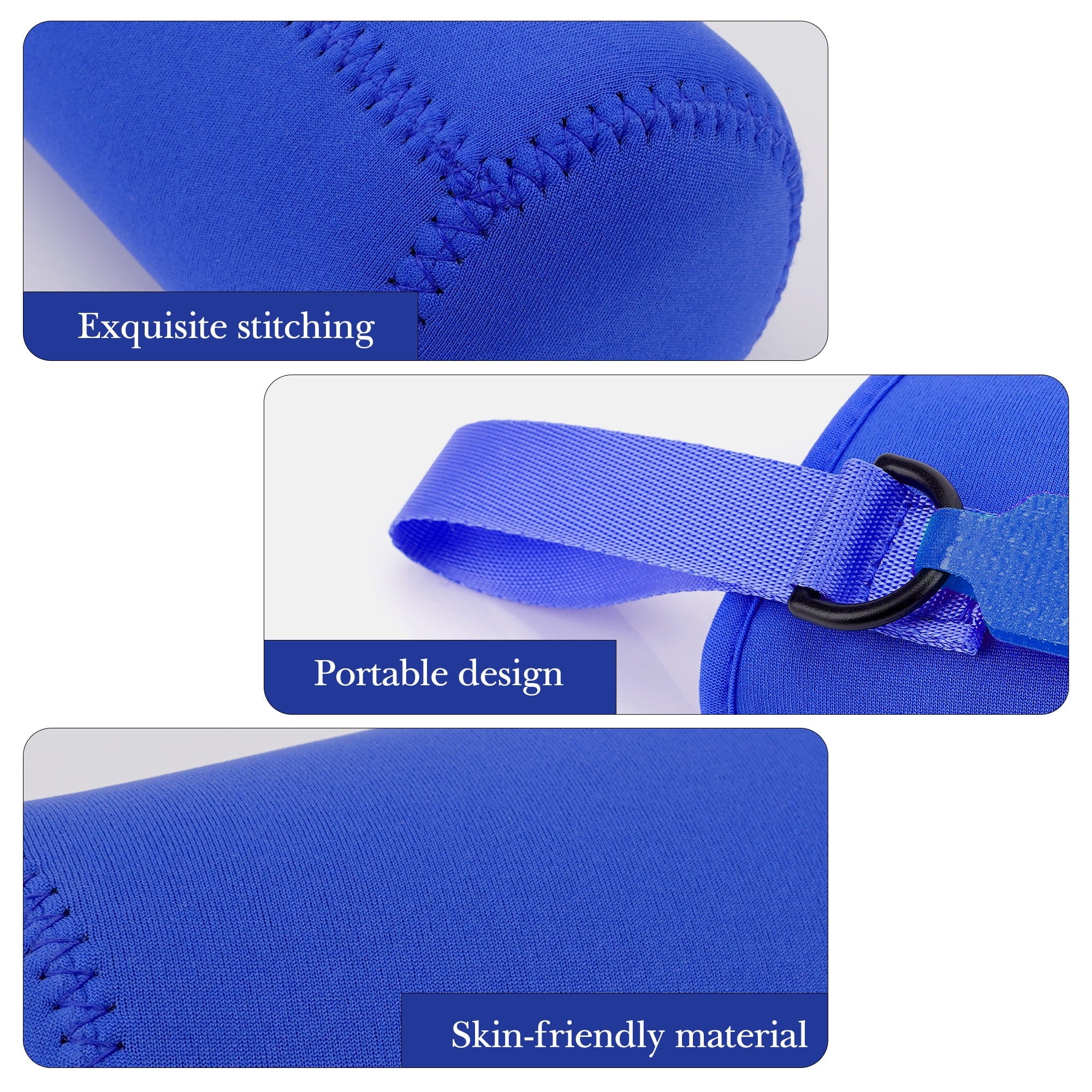 Linkidea Water Bottle Sleeve Compatible with CamelBak Eddy+ Tritan 14oz, Steel 12oz Kids Bottle, Waterbottle Holder Bag with Name Tag, Navy Blue - 0JXW