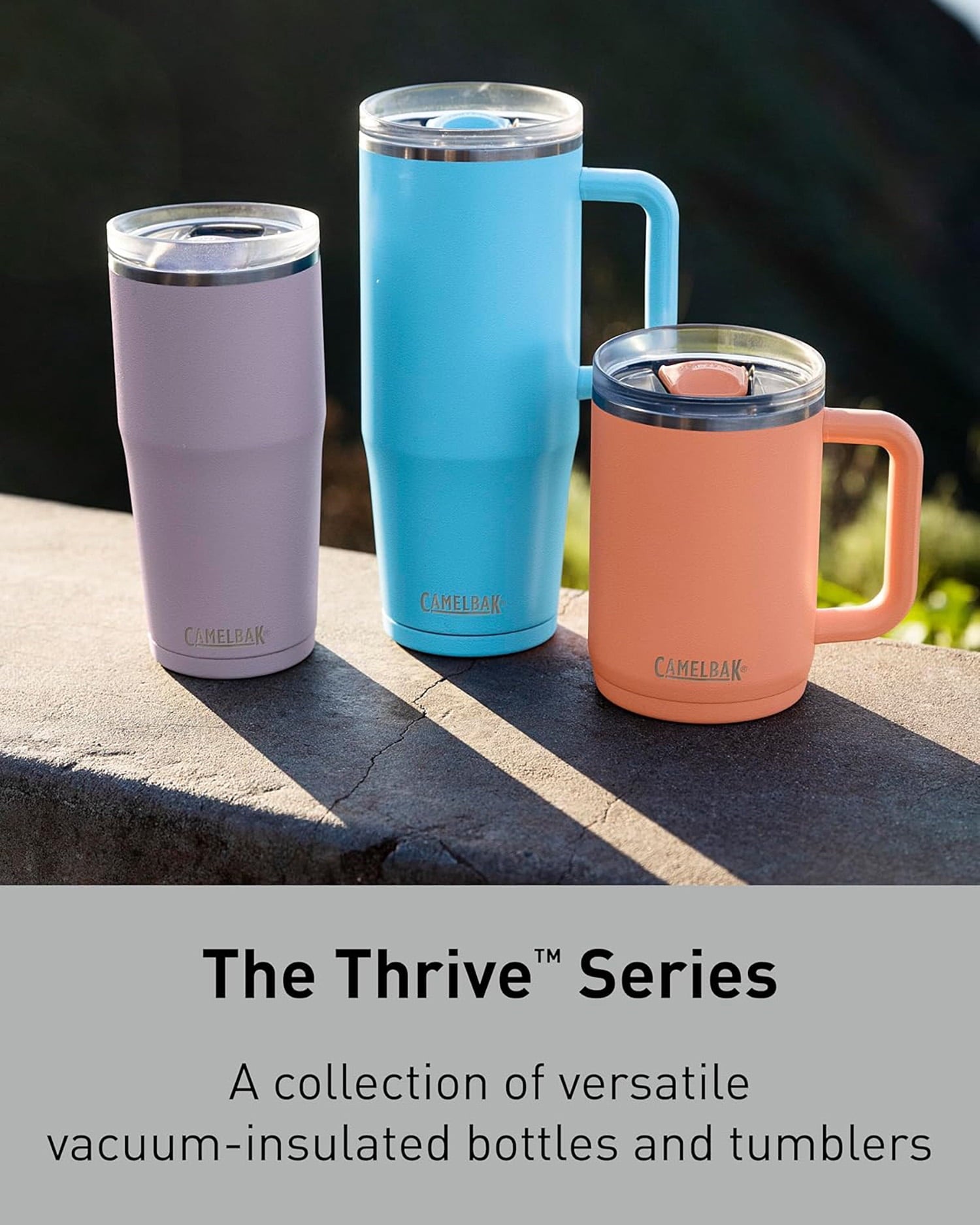 CamelBak Thrive 16oz Stainless Steel Leak-Proof Mug, Stone - UKK3