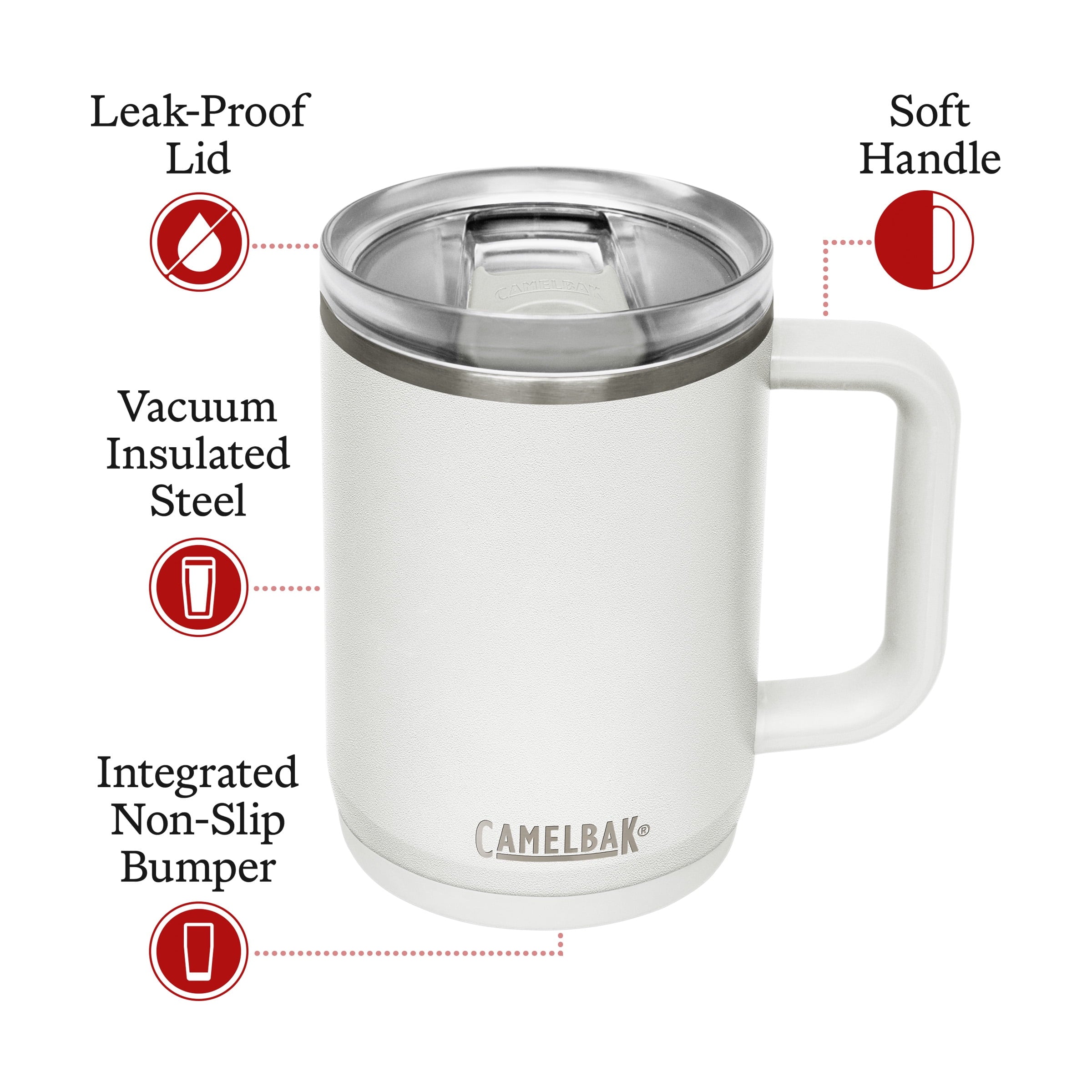 CamelBak Thrive 16oz Stainless Steel Leak-Proof Mug, Stone - UKK3