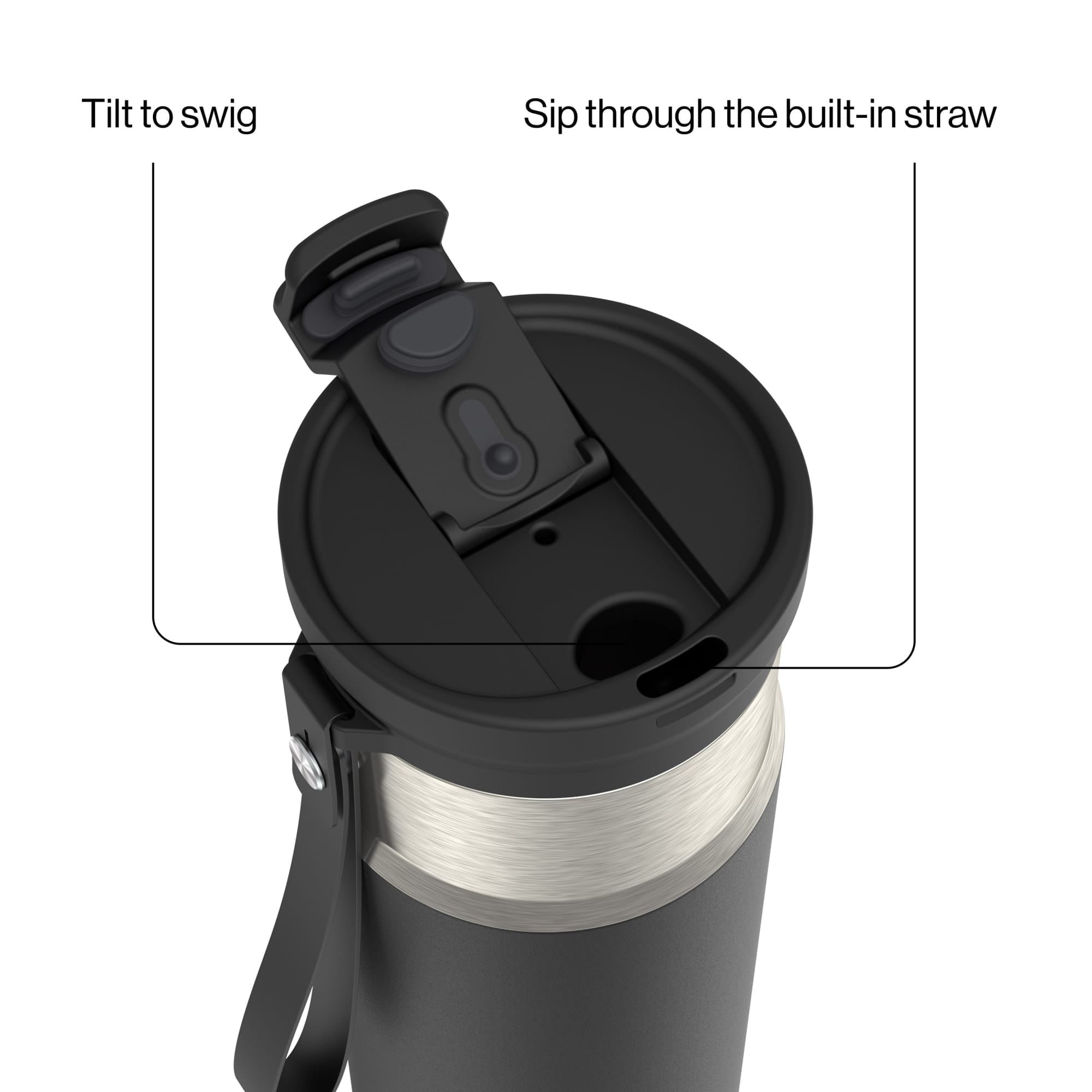 Contigo DualSip 20 oz Leakproof Insulated Water Bottle with 2-Way Lid - SQXA