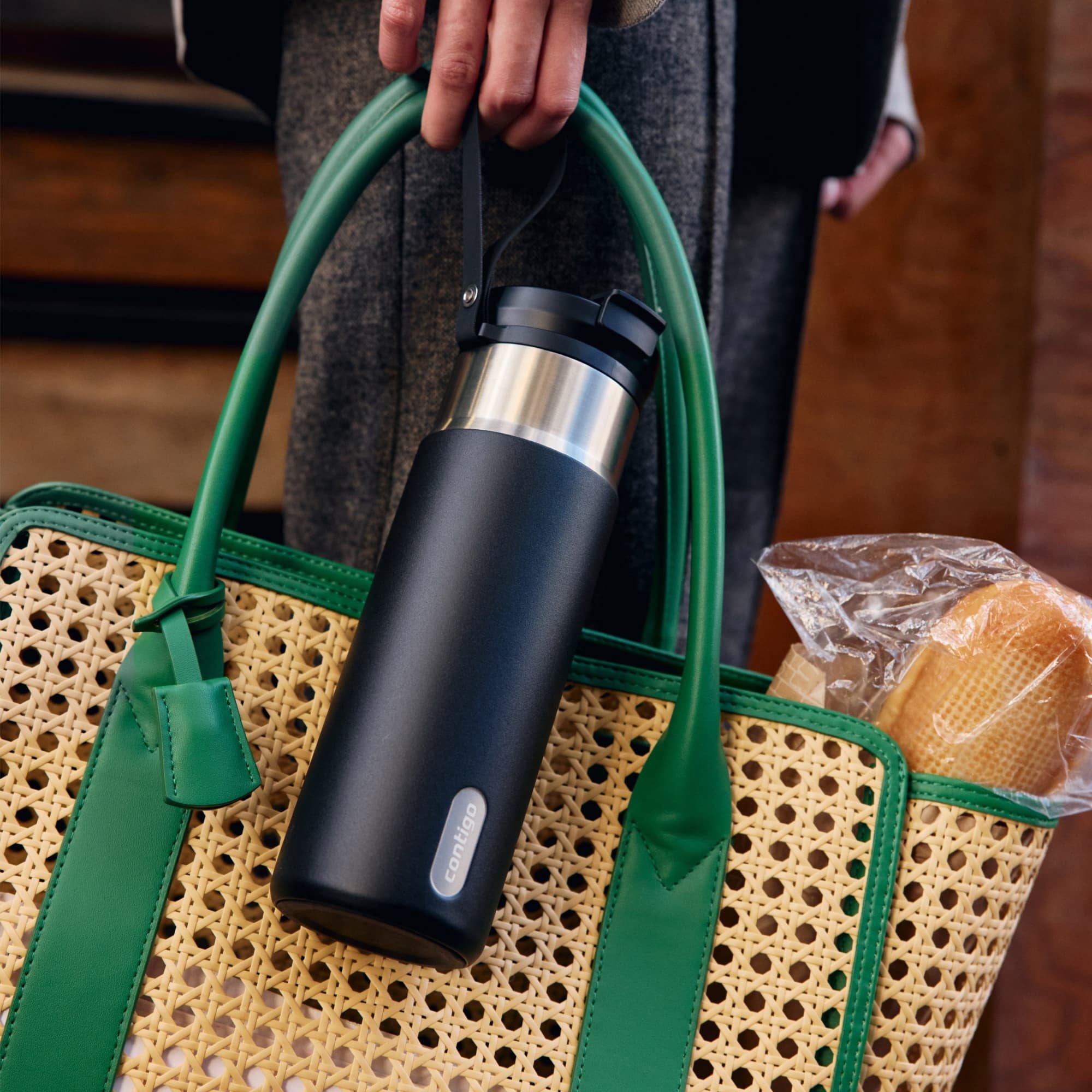 Contigo DualSip 20 oz Leakproof Insulated Water Bottle with 2-Way Lid - SQXA