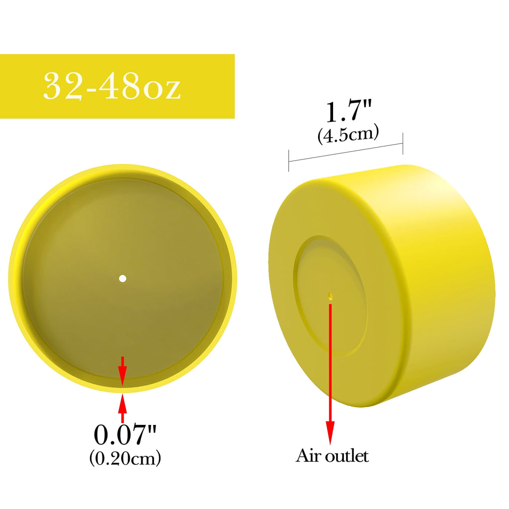 Linkidea 2 Pack Water Bottle Boot Compatible with Nalgene Sustain Wide Mouth 32oz/48oz, Narrow Mouth 32oz, Silicone Anti-Slip Bottle Bottom Bumper Protector (Yellow) - 896C