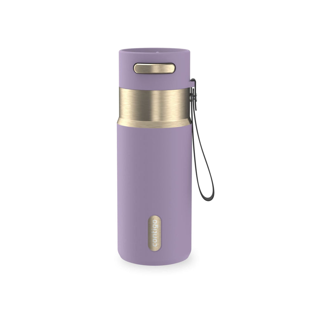 Contigo AutoSeal 16 oz Leakproof Water Bottle with Carrying Strap - QEYX