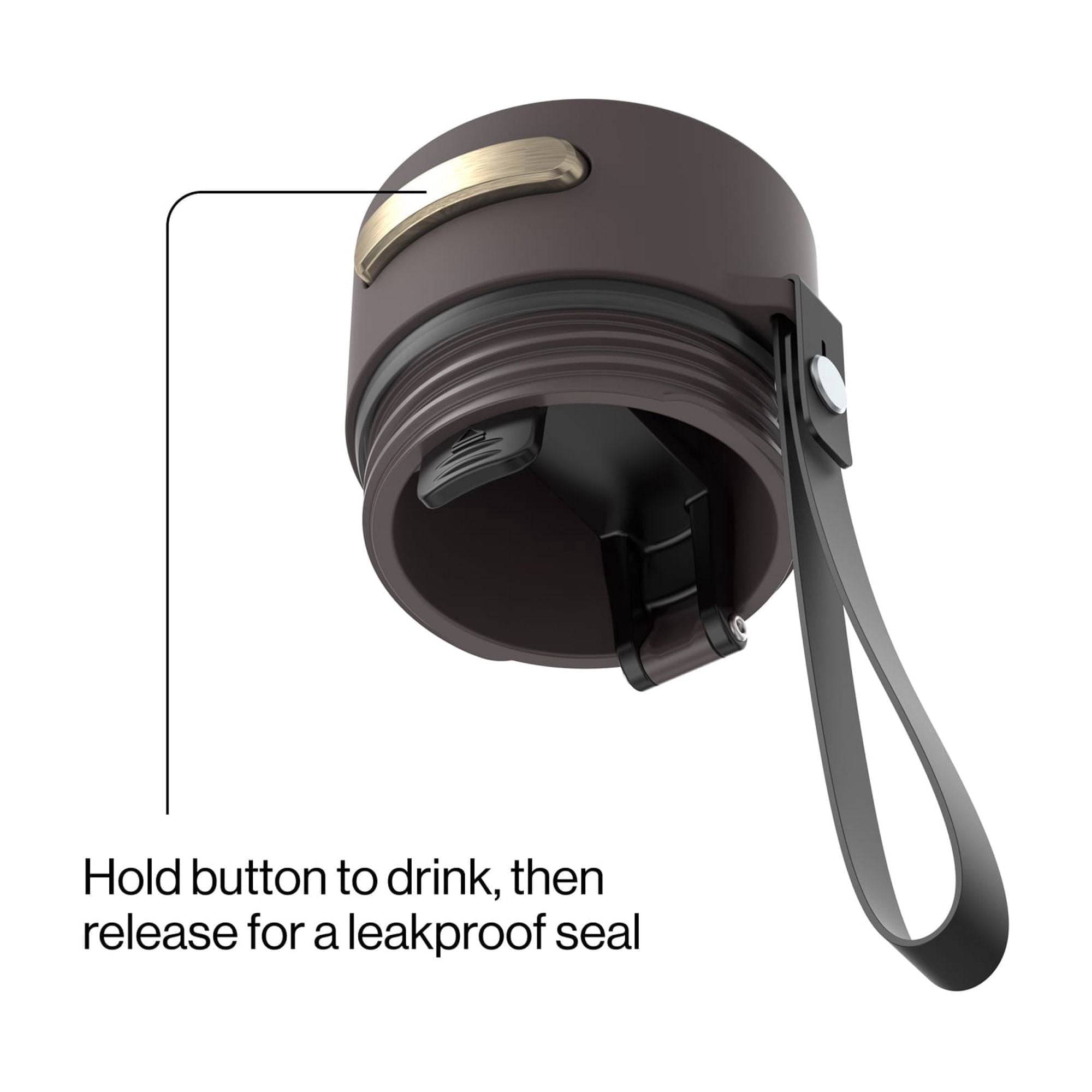 Contigo AutoSeal 16 oz Leakproof Water Bottle with Carrying Strap - QEYX