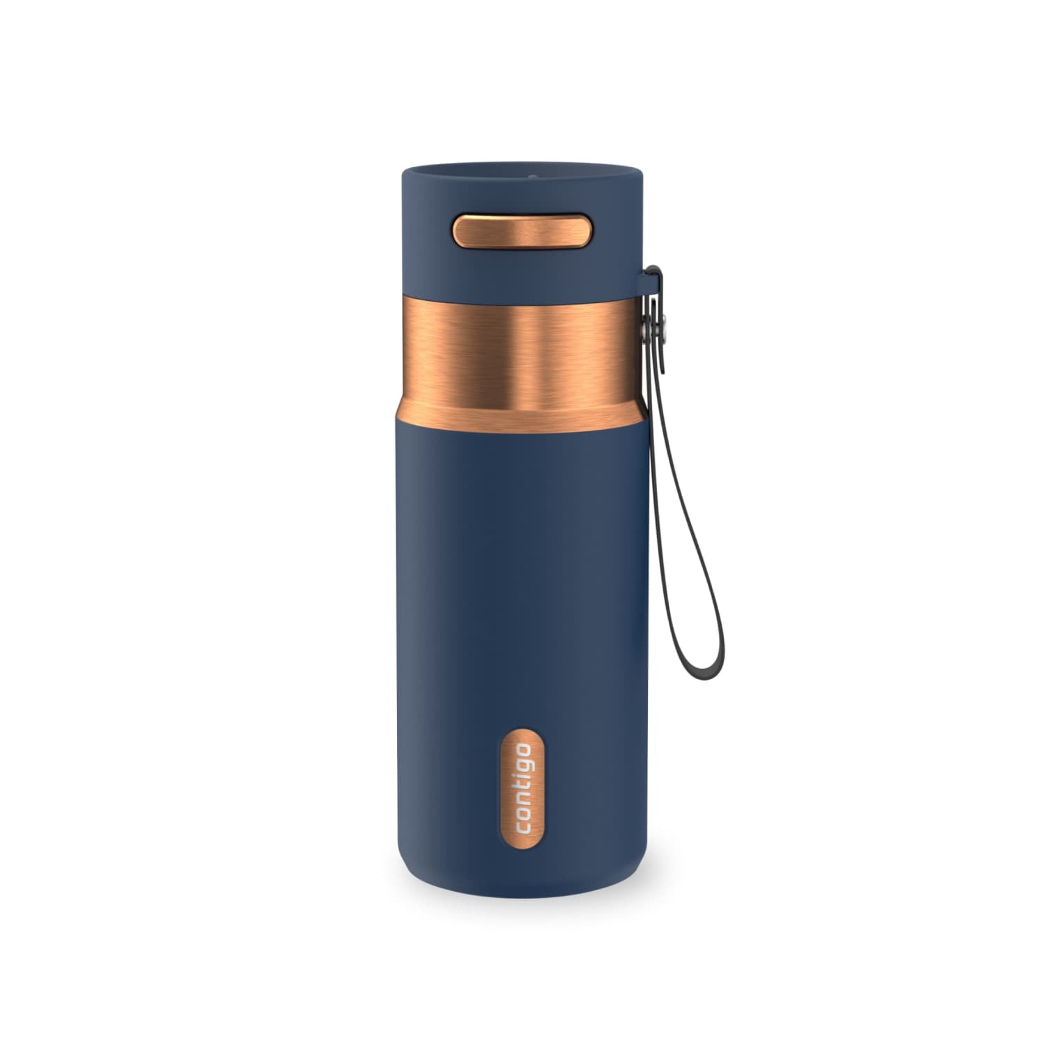 Contigo AutoSeal 16 oz Leakproof Water Bottle with Carrying Strap - QEYX