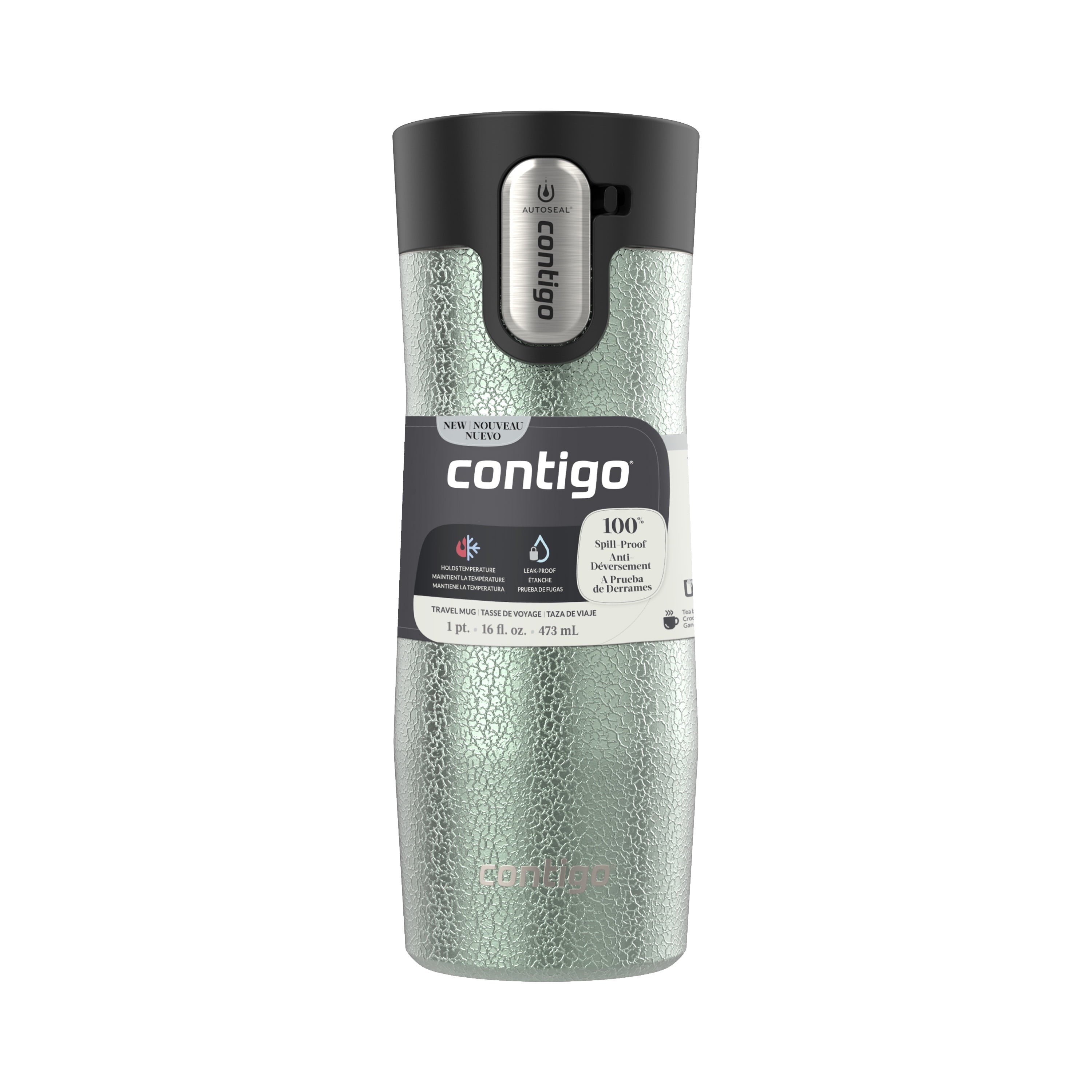 Contigo AUTOSEAL West Loop Vacuum-Insulated Stainless Steel Travel Mug with Easy-Clean Lid, 16 oz - W2X5
