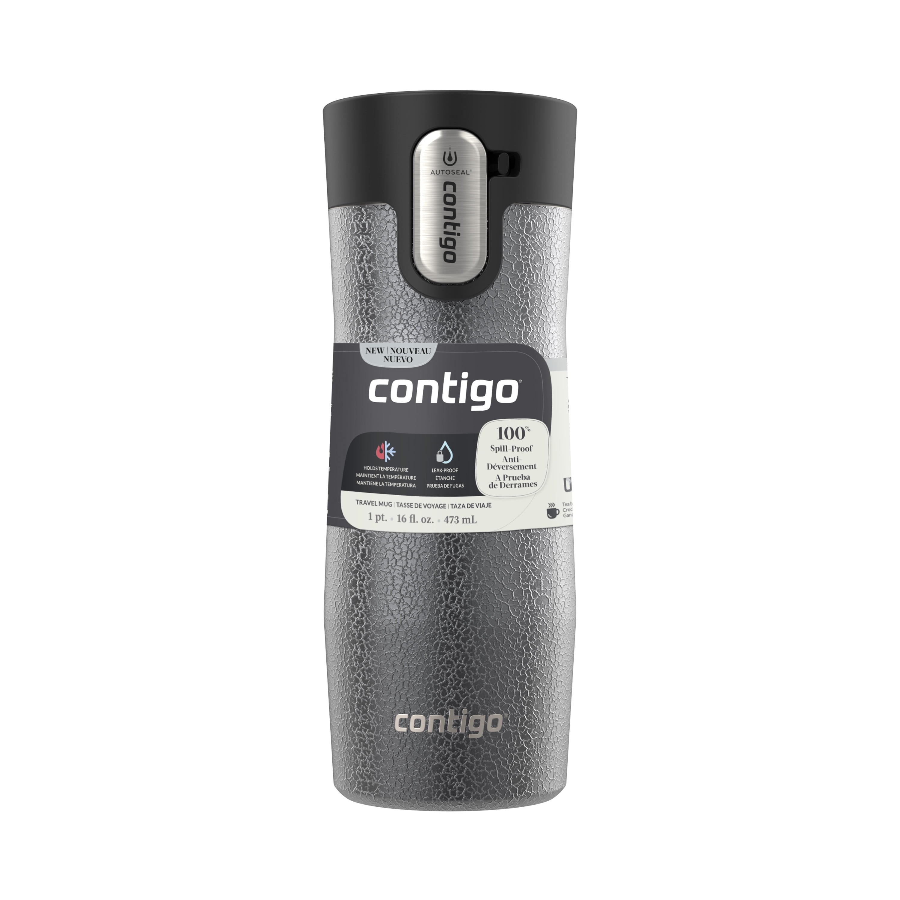 Contigo AUTOSEAL West Loop Vacuum-Insulated Stainless Steel Travel Mug with Easy-Clean Lid, 16 oz - W2X5