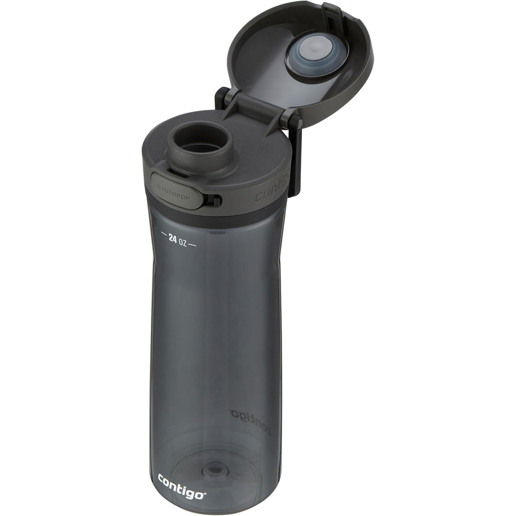 Contigo - Water Bottle with Leak-Proof and Locking Lid, BPA Free, 709ml Capacity, Black - YR9E