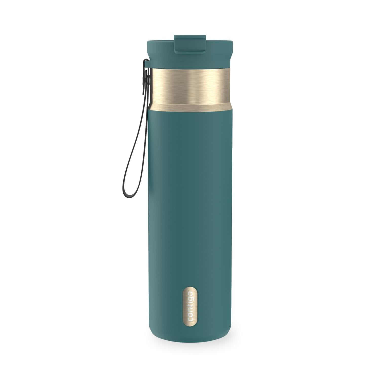 Contigo DualSip 24 oz Leakproof Insulated Water Bottle with Carrying Strap and 2-Way Lid - 9XU3