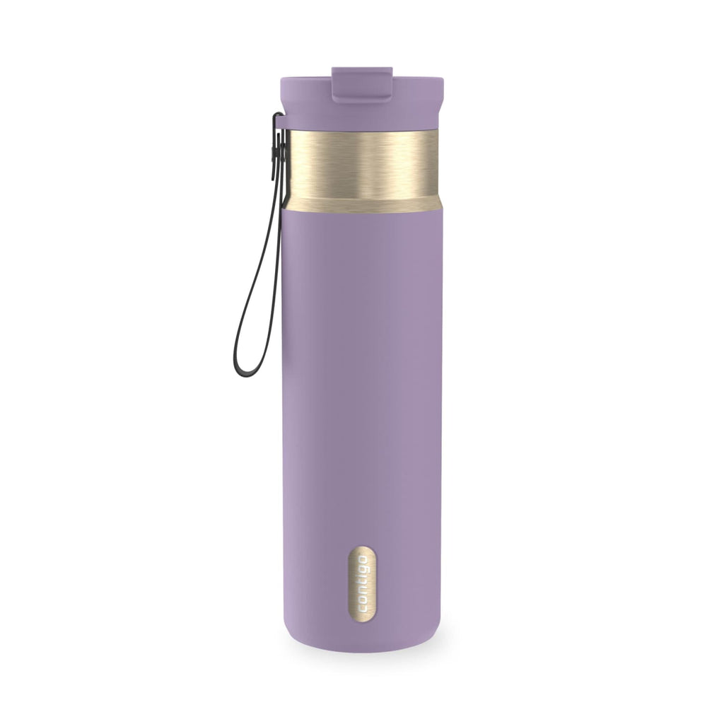 Contigo DualSip 24 oz Leakproof Insulated Water Bottle with Carrying Strap and 2-Way Lid - 9XU3