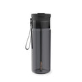 Contigo DualSip Leakproof Plastic Reusable Water Bottle with Carrying Strap, Black/Clear, 24 oz - L3VP