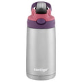 Contigo Kids Stainless Steel Water Bottle with Redesigned AUTOSPOUT Straw Lid Eggplant and Punch, 13 fl oz. - QG4V