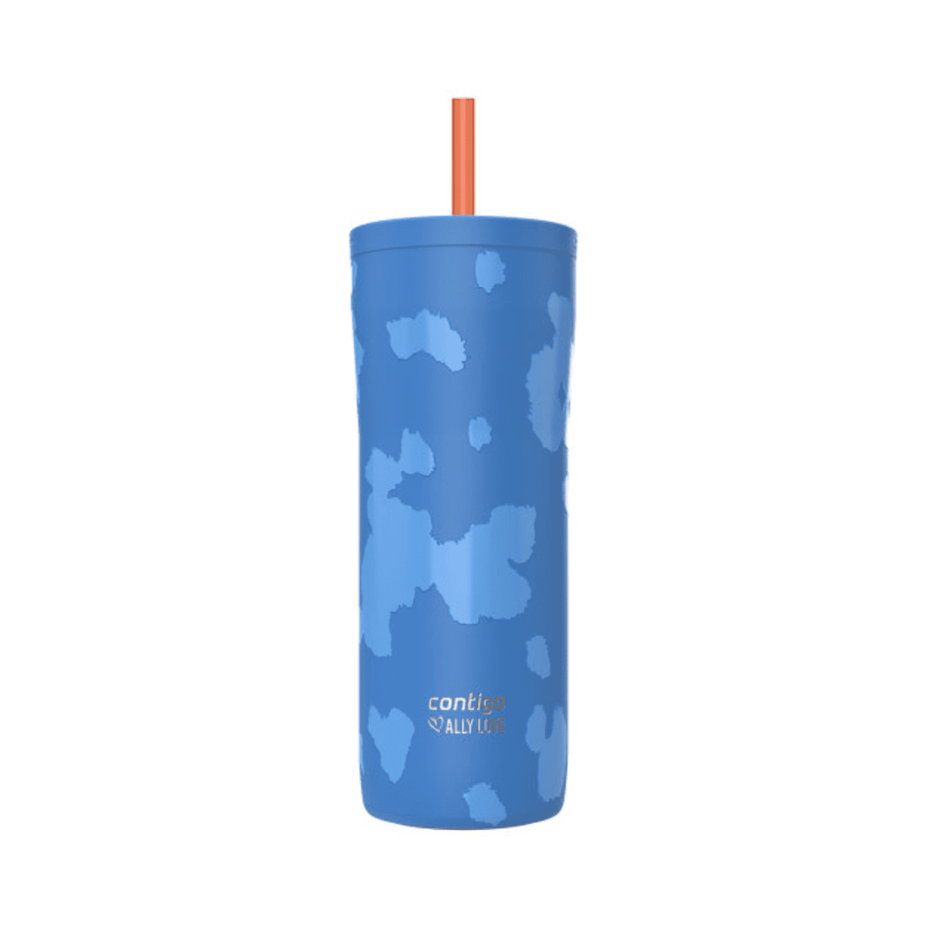 Contigo x Ally Love Streeterville 2.0 Stainless Steel Tumbler with Straw, 24 oz, Stellar Jay - RNNP