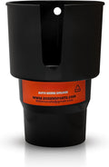 Cup Holder Expander - Fits Hydro Flasks 32/40 oz, Nalgene,  &amp; Large Bottles up to 3.8  Wide - for  up to 3.2  Wide - Black - BNO2