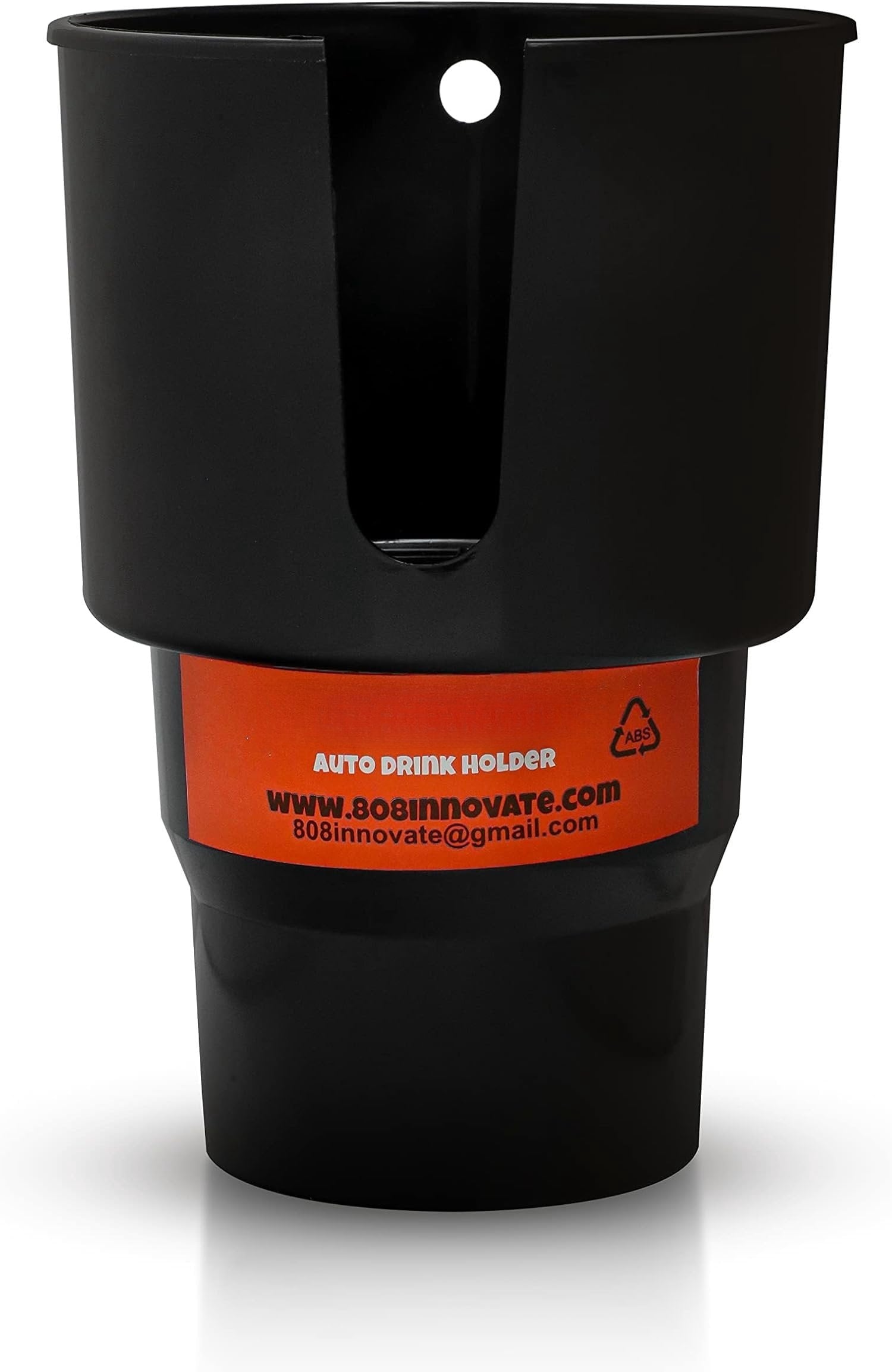 Cup Holder Expander - Fits Hydro Flasks 32/40 oz, Nalgene,  &amp; Large Bottles up to 3.8  Wide - for  up to 3.2  Wide - Black - BNO2