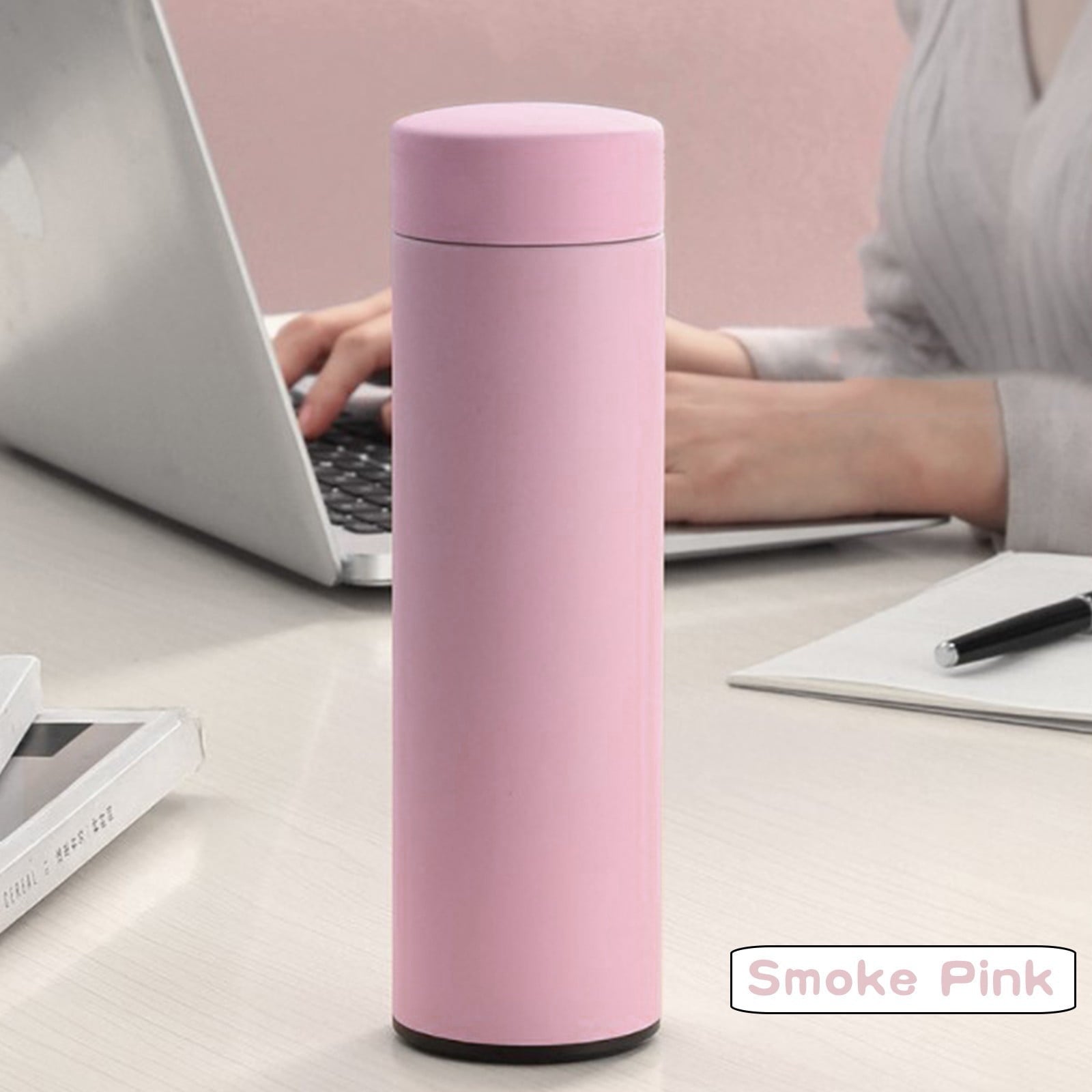 Stainless Steel Insulation Cup Cute Mini Portable Children Student Water Bottle Coffee Travel Mug LED Temperature Display Double Walled Vacuum Long Lasting Insulation - G4N6